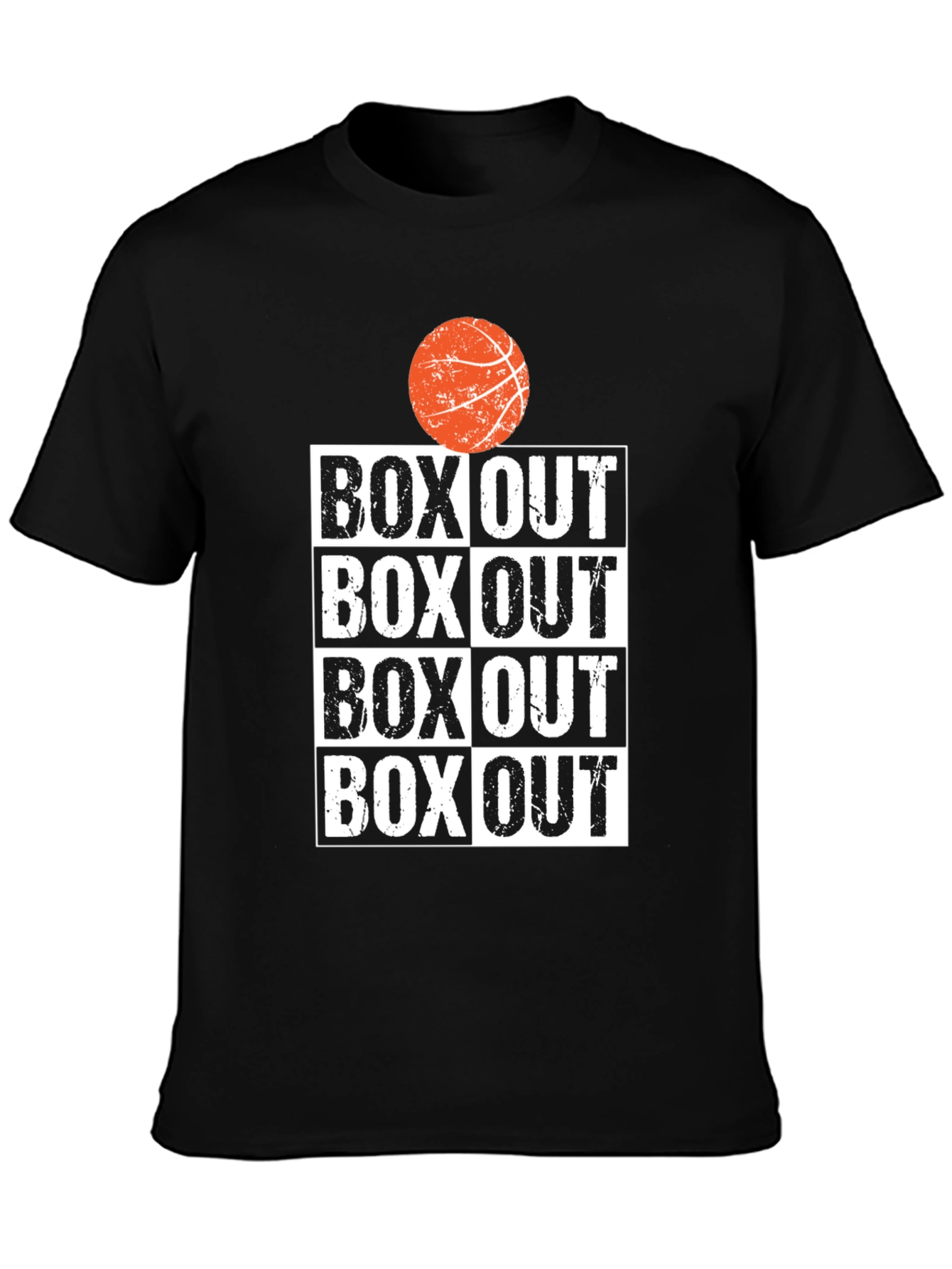 Black Box Out Basketball Graphic Tee - Black view 3