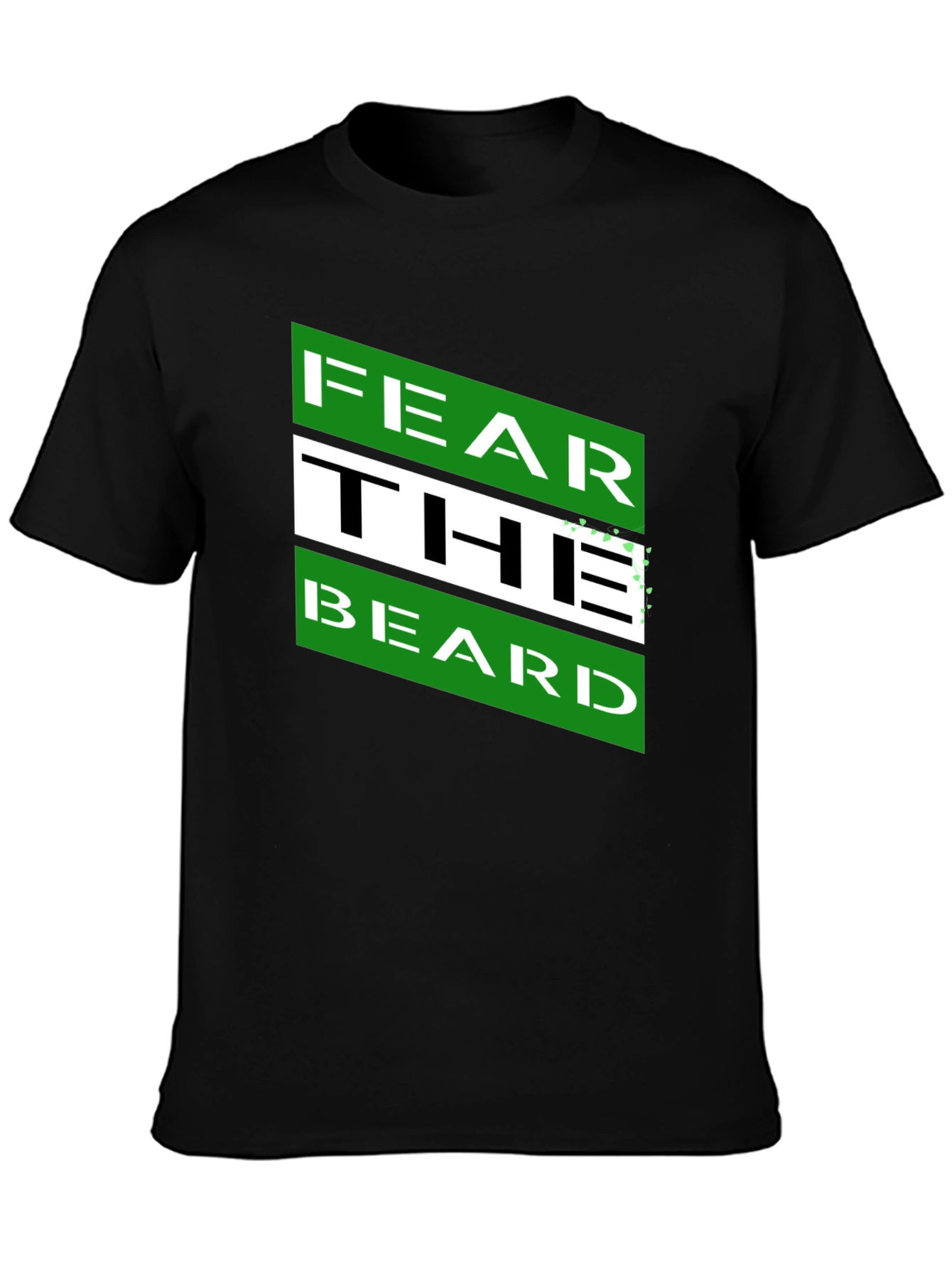Black Fear The Beard Graphic Tee - Men's Short Sleeve T-Shirt view 3