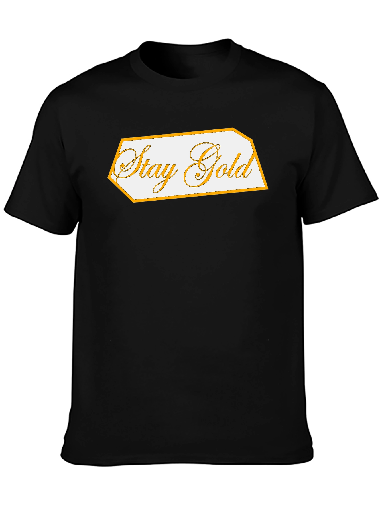 Black Stay Gold Graphic Tee - Classic Black view 3
