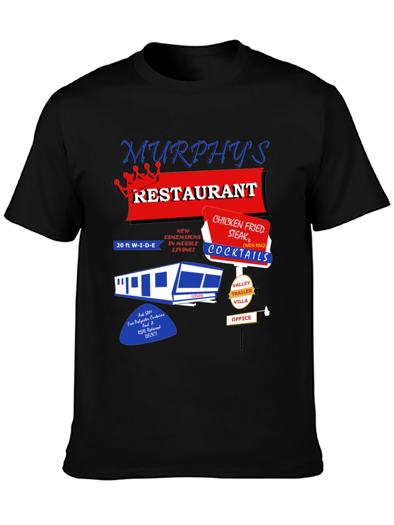 Black Murphy's Restaurant T-Shirt view 3