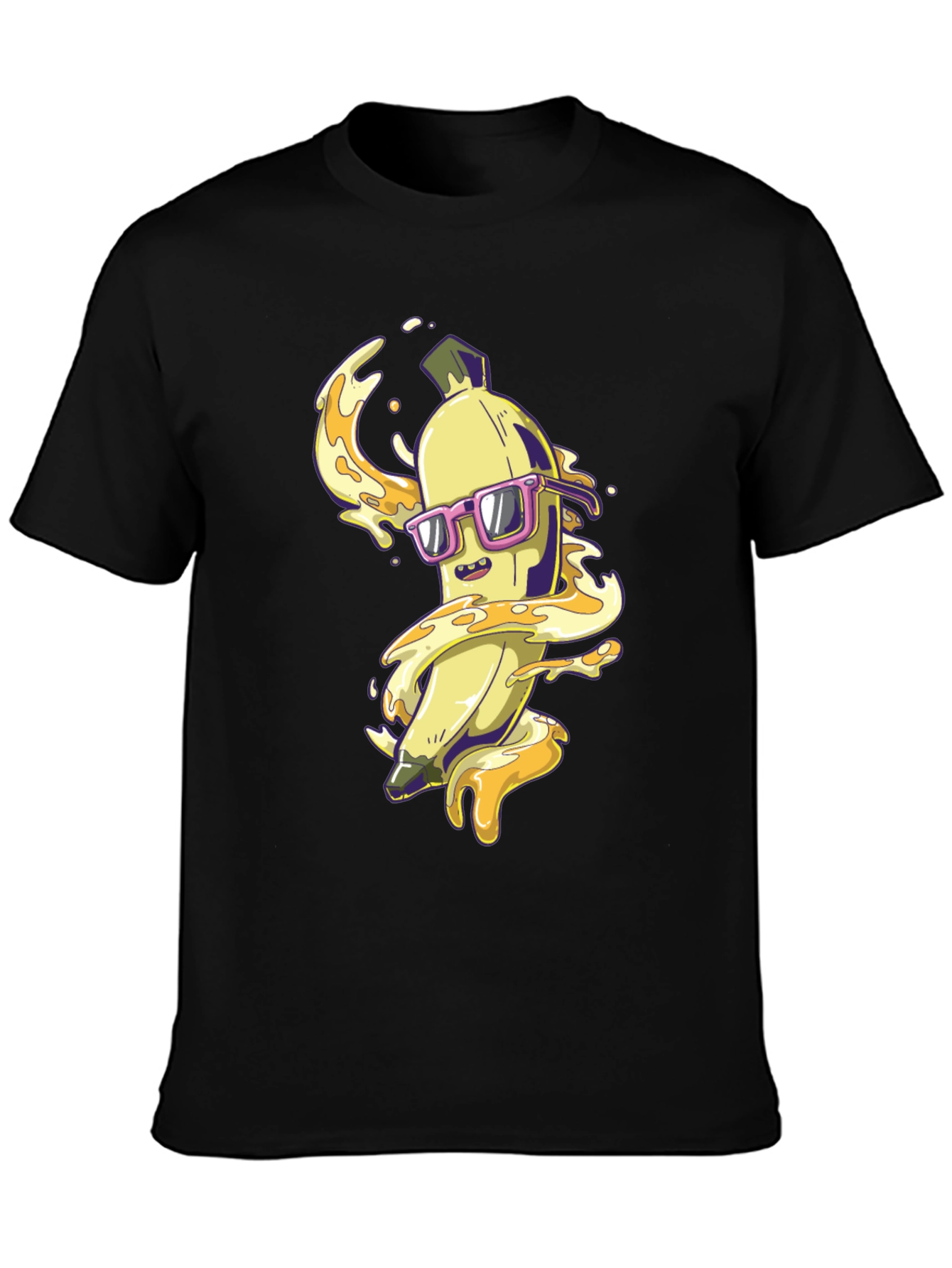 Black Cool Banana Graphic T-Shirt view 3