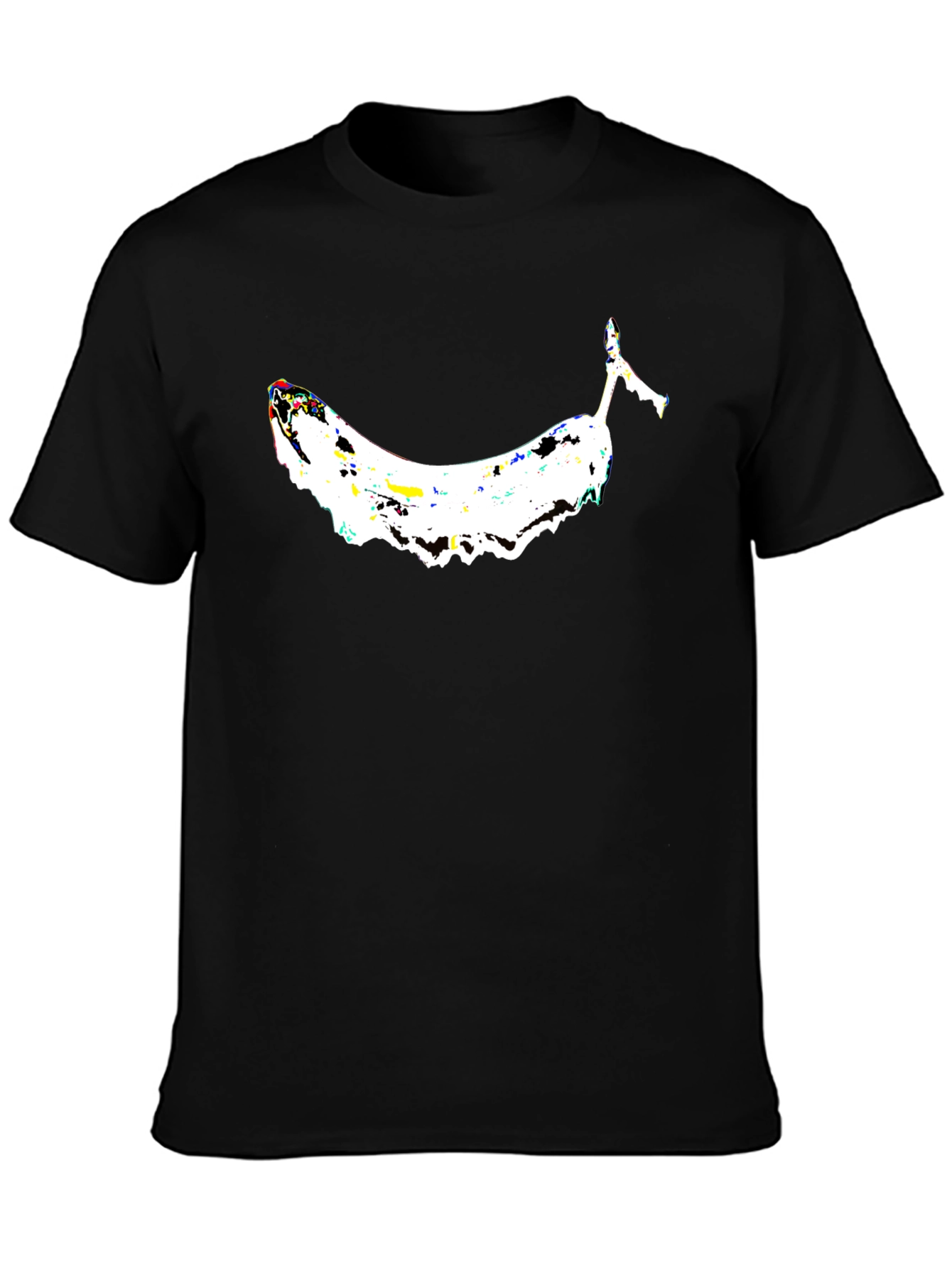 Black Melting Banana Graphic Tee - Cool & Quirky view 3