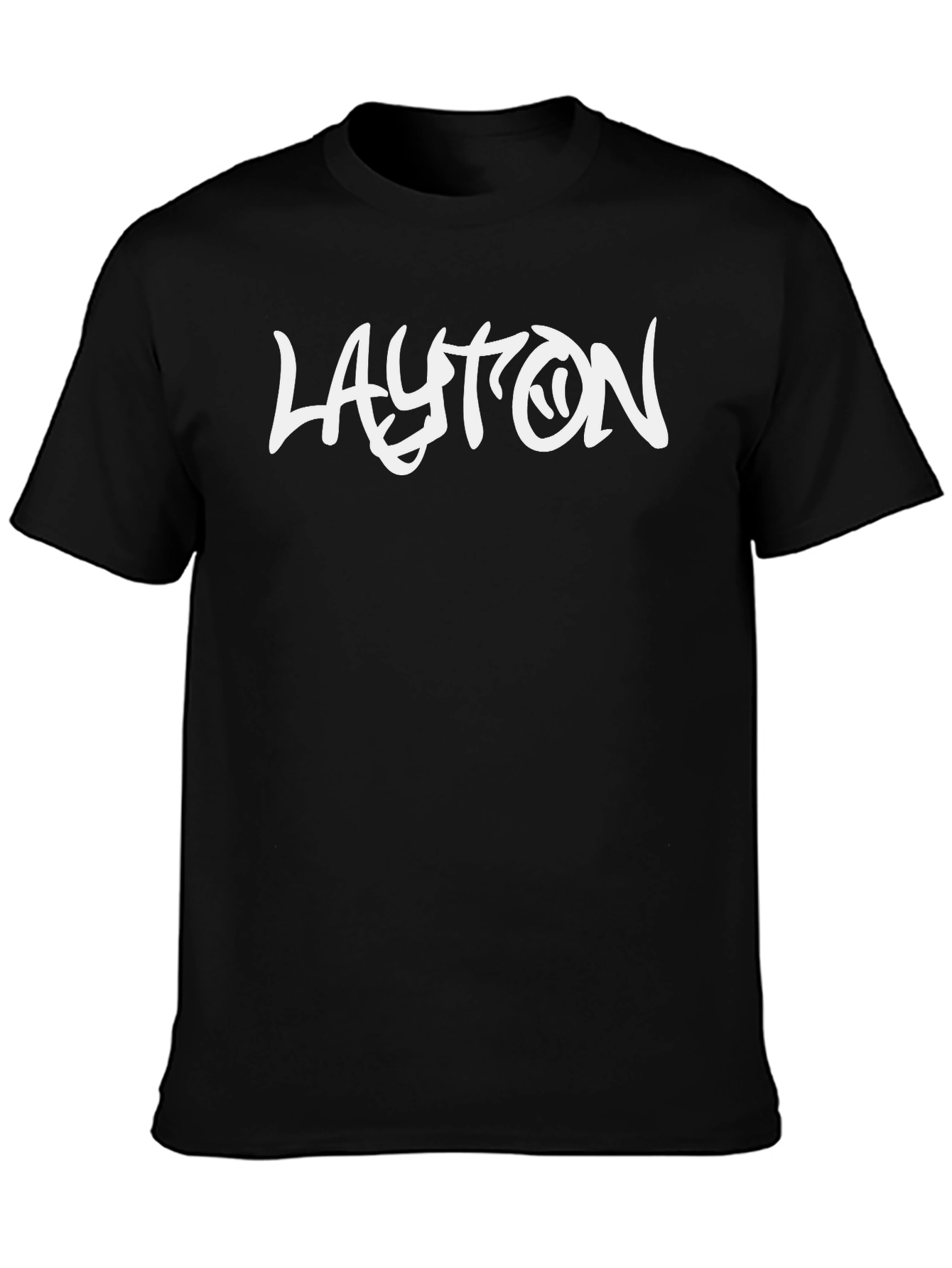 Black Layton Graphic Print T-Shirt - Black view 3