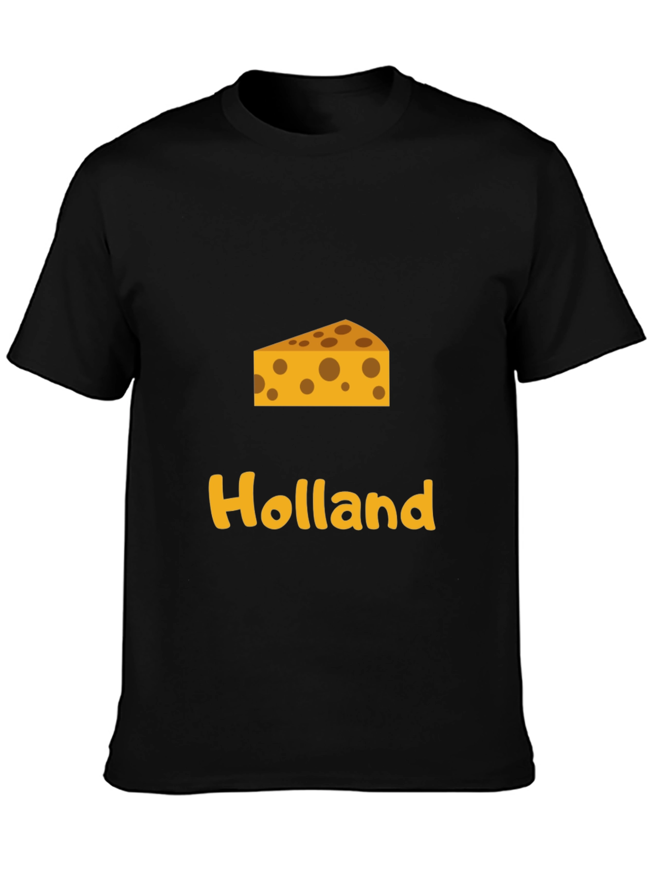 Holland Cheese Graphic T-Shirt - Black - 3