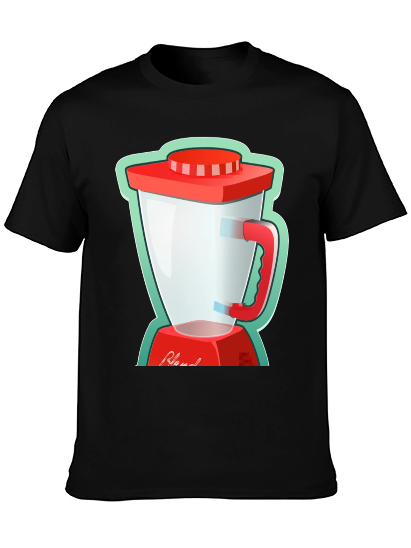 Black Blend Graphic Tee - Black Cotton T-Shirt view 3