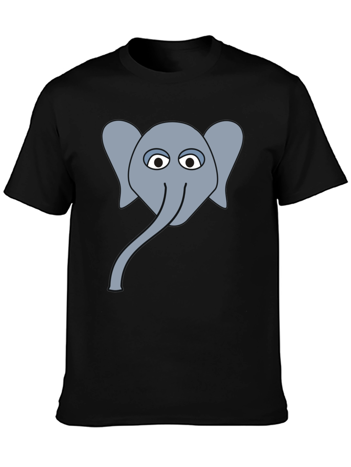 Black Elephant Graphic Tee - Men's Black T-Shirt view 3