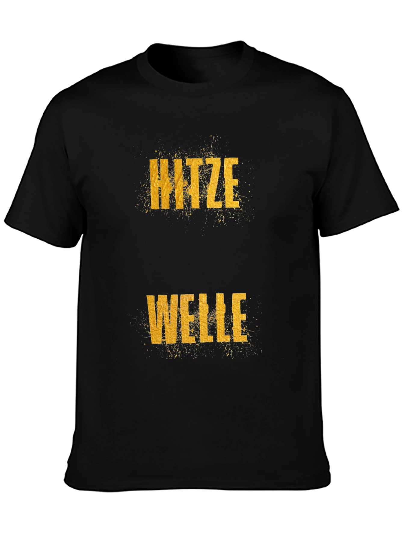 Black Hitzewelle Black Graphic Tee - Heatwave T-Shirt view 3