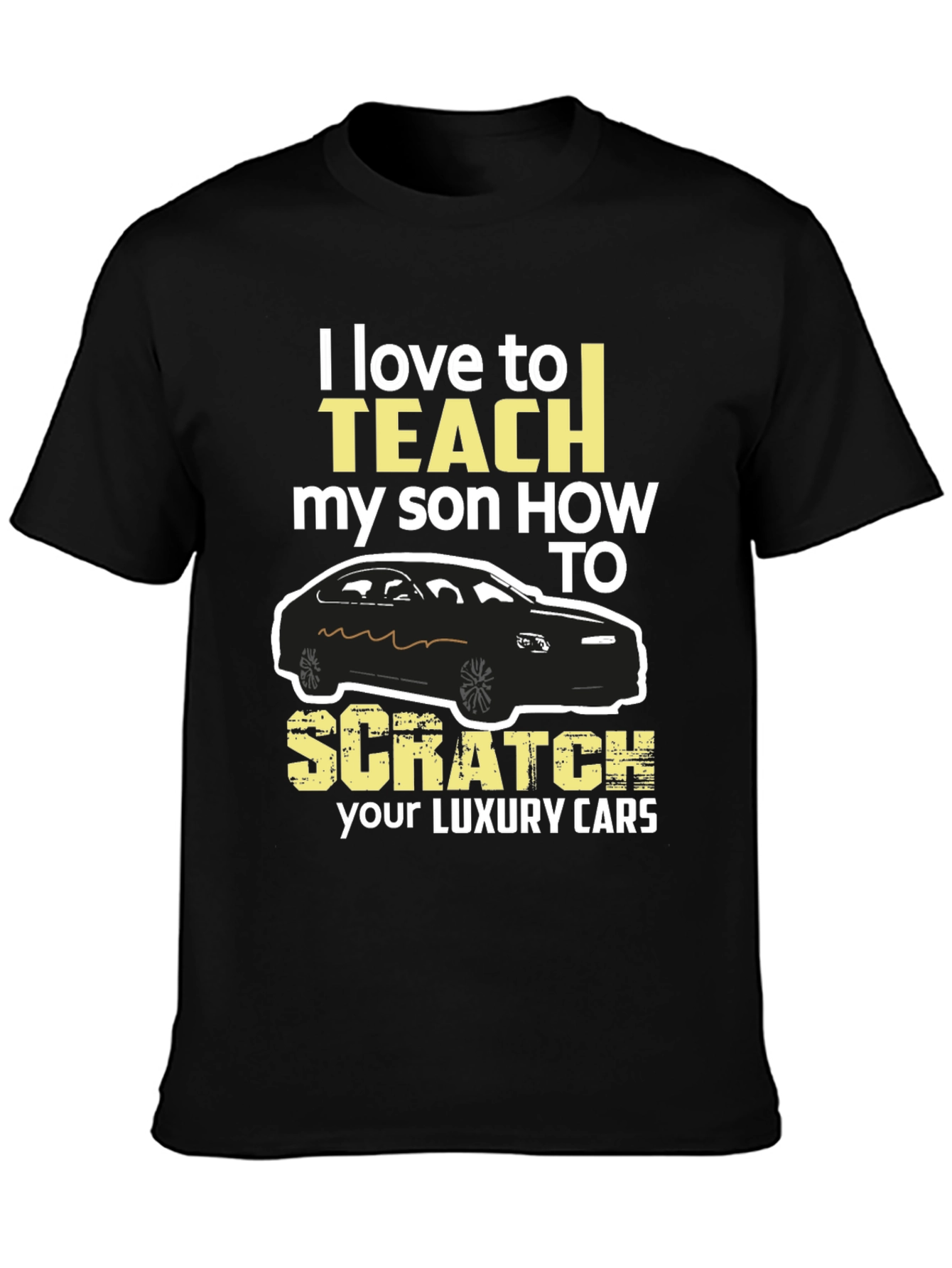 Black I Love To Teach My Son T-Shirt view 3