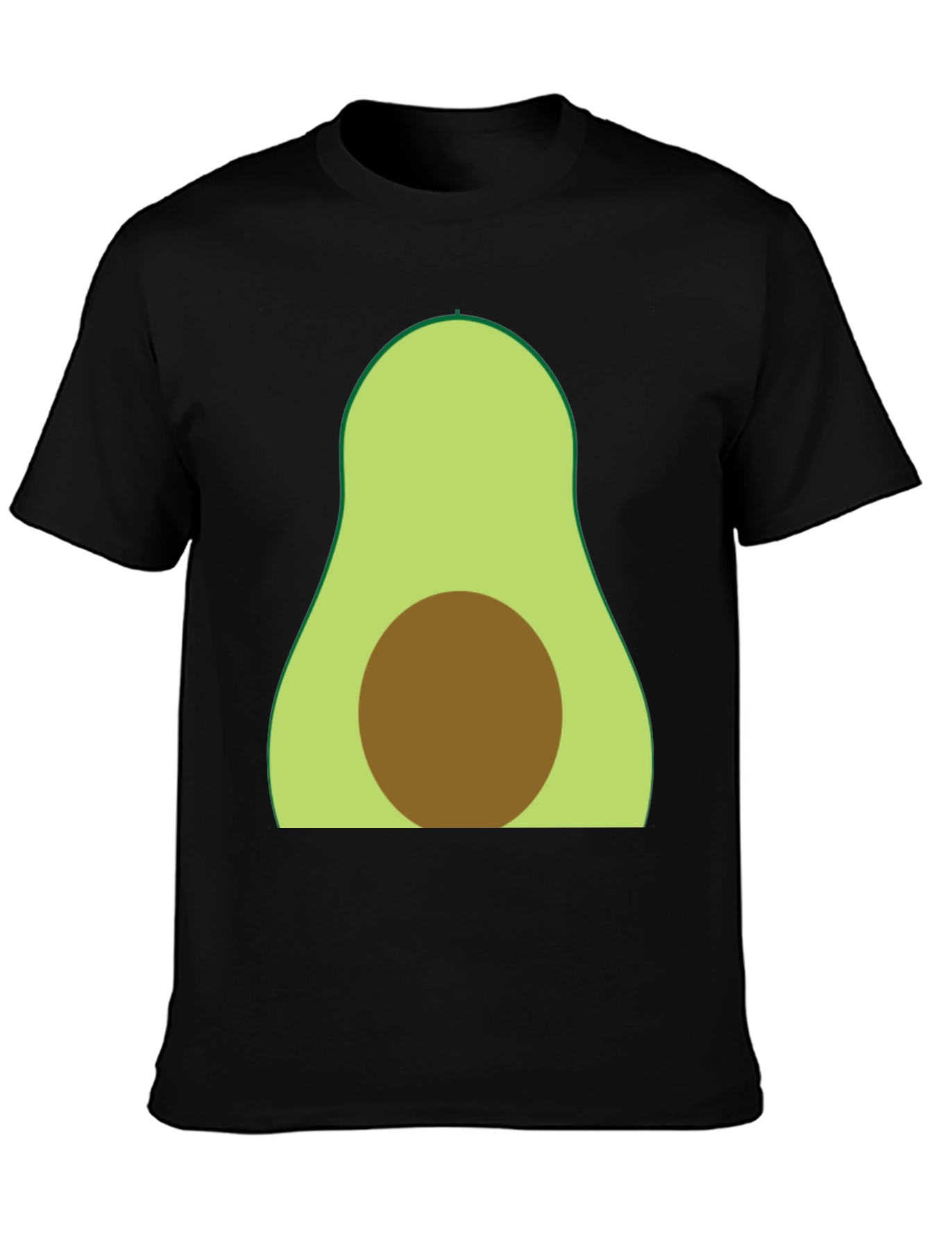 Black Avocado Graphic Tee - Soft Cotton Blend view 3