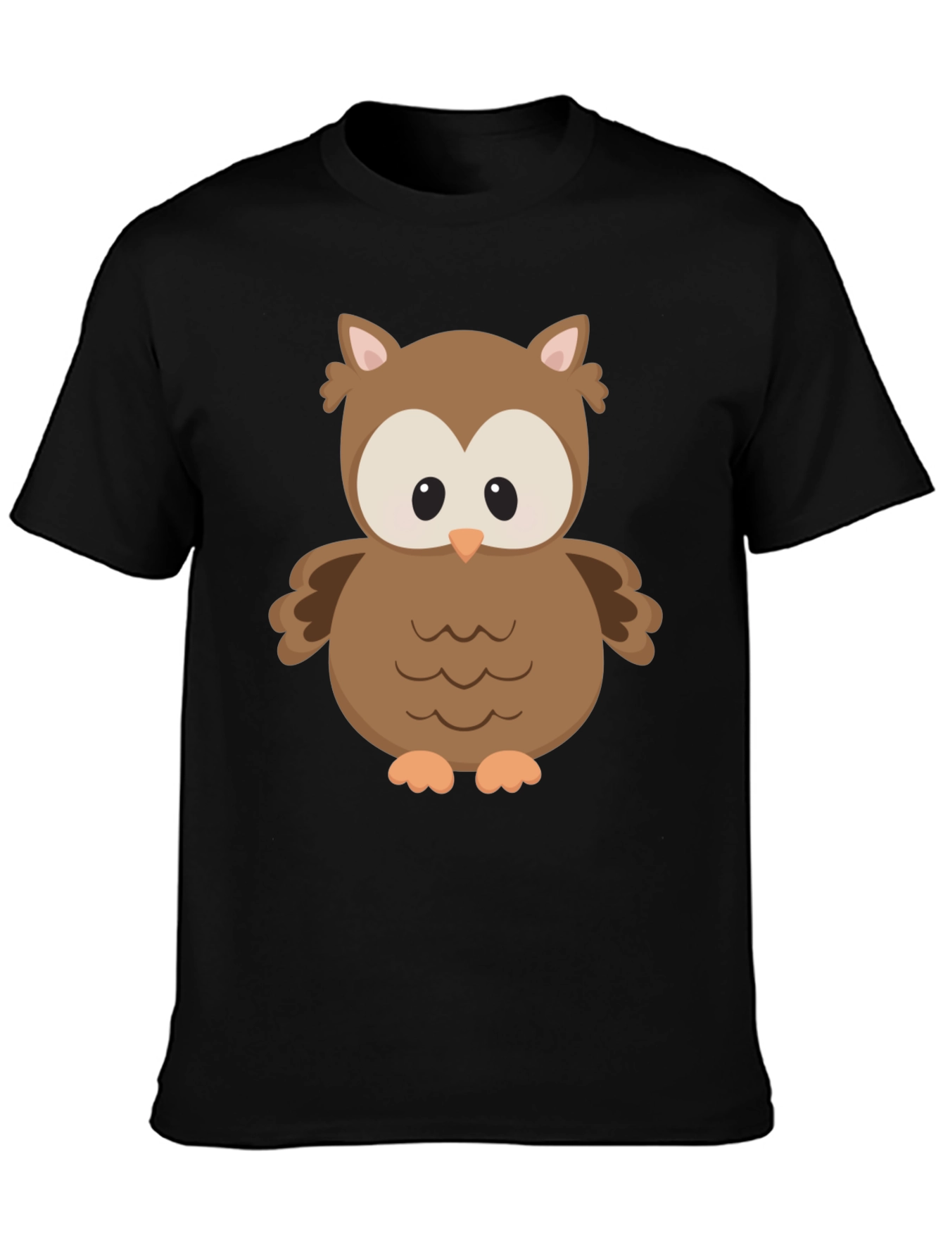 Black Owl Graphic Print T-Shirt - Unisex view 3