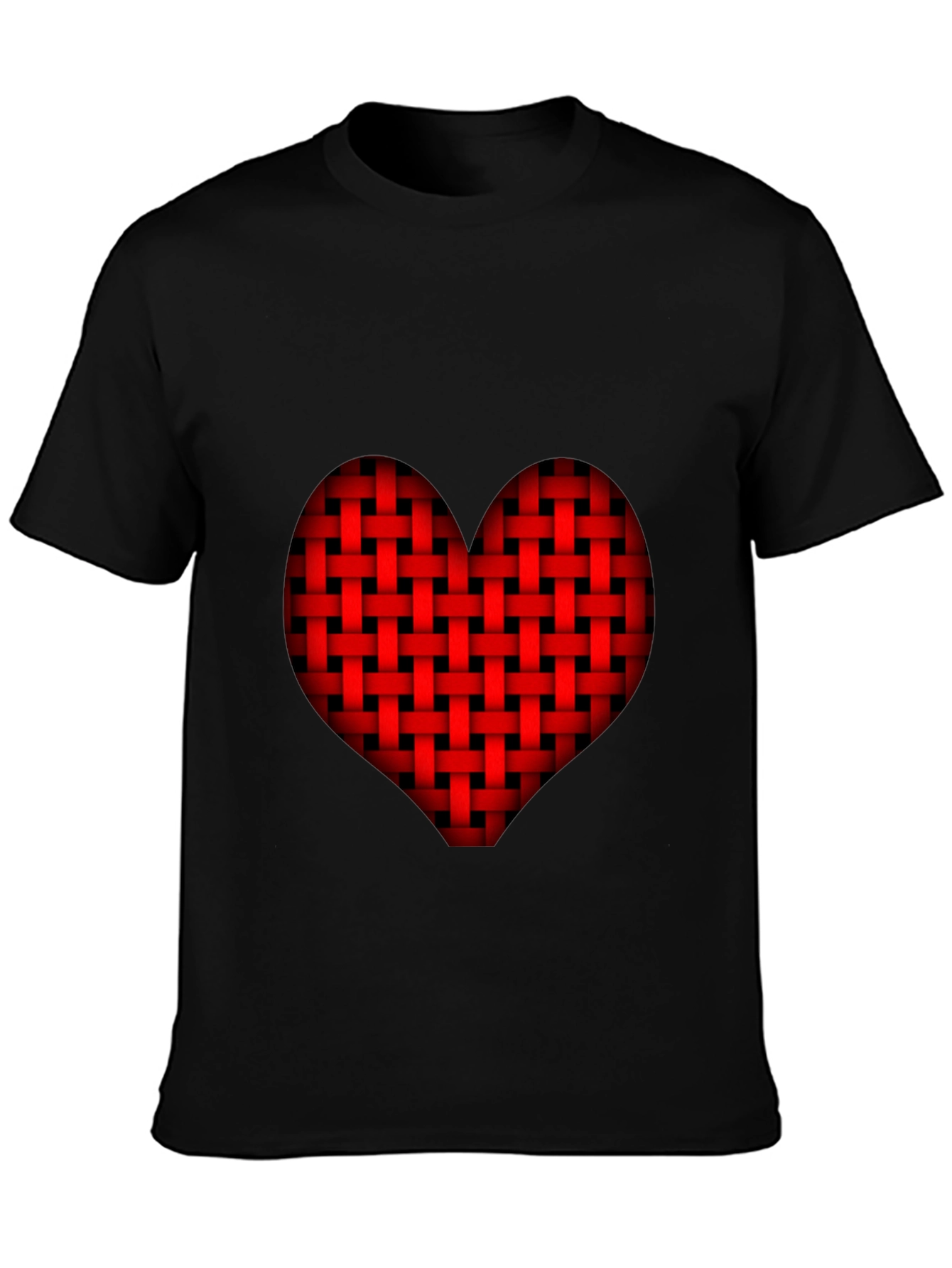 Woven Heart Graphic Tee - Black - 3