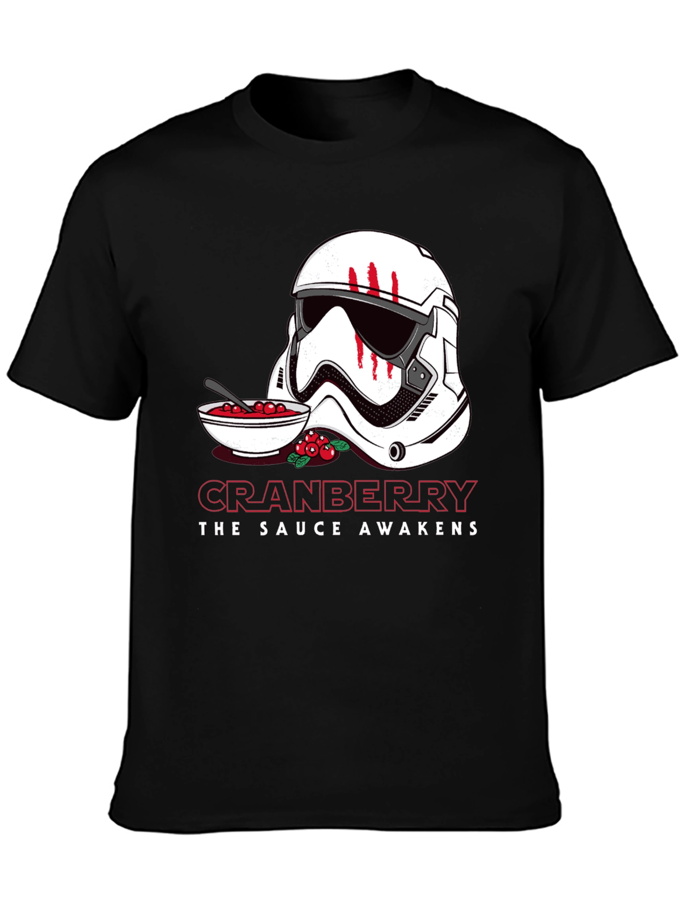 Black Cranberry The Sauce Awakens T-Shirt view 3