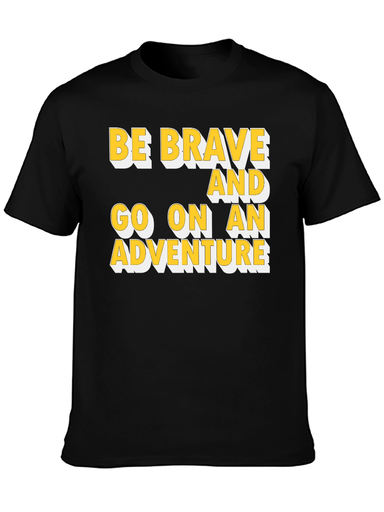 Black Be Brave Adventure Graphic Tee view 3