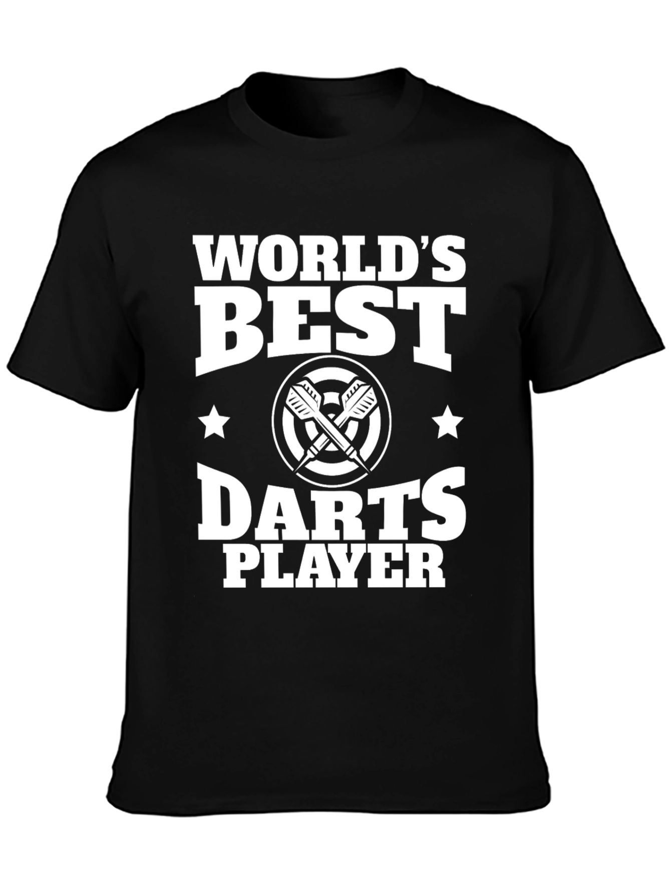 Black World's Best Darts Player Graphic T-Shirt view 3