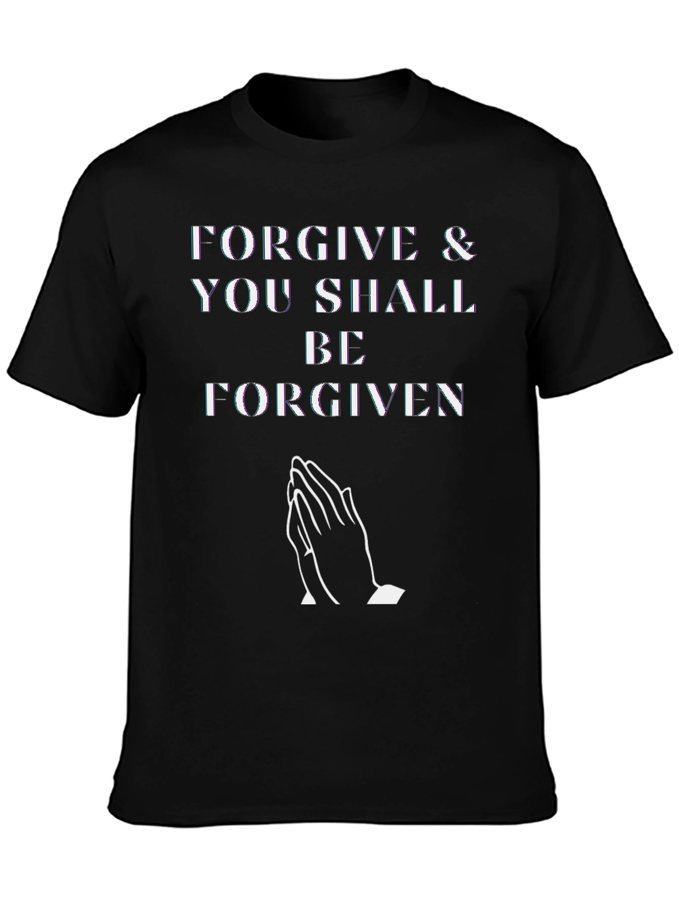 Black Forgive & Be Forgiven Graphic Tee - Black view 3