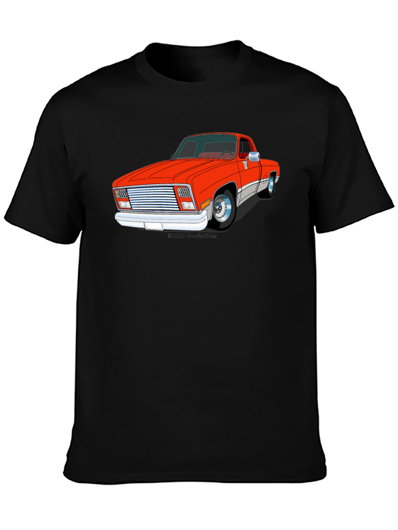 Black Classic Truck Graphic Tee - Men's Black T-Shirt view 3