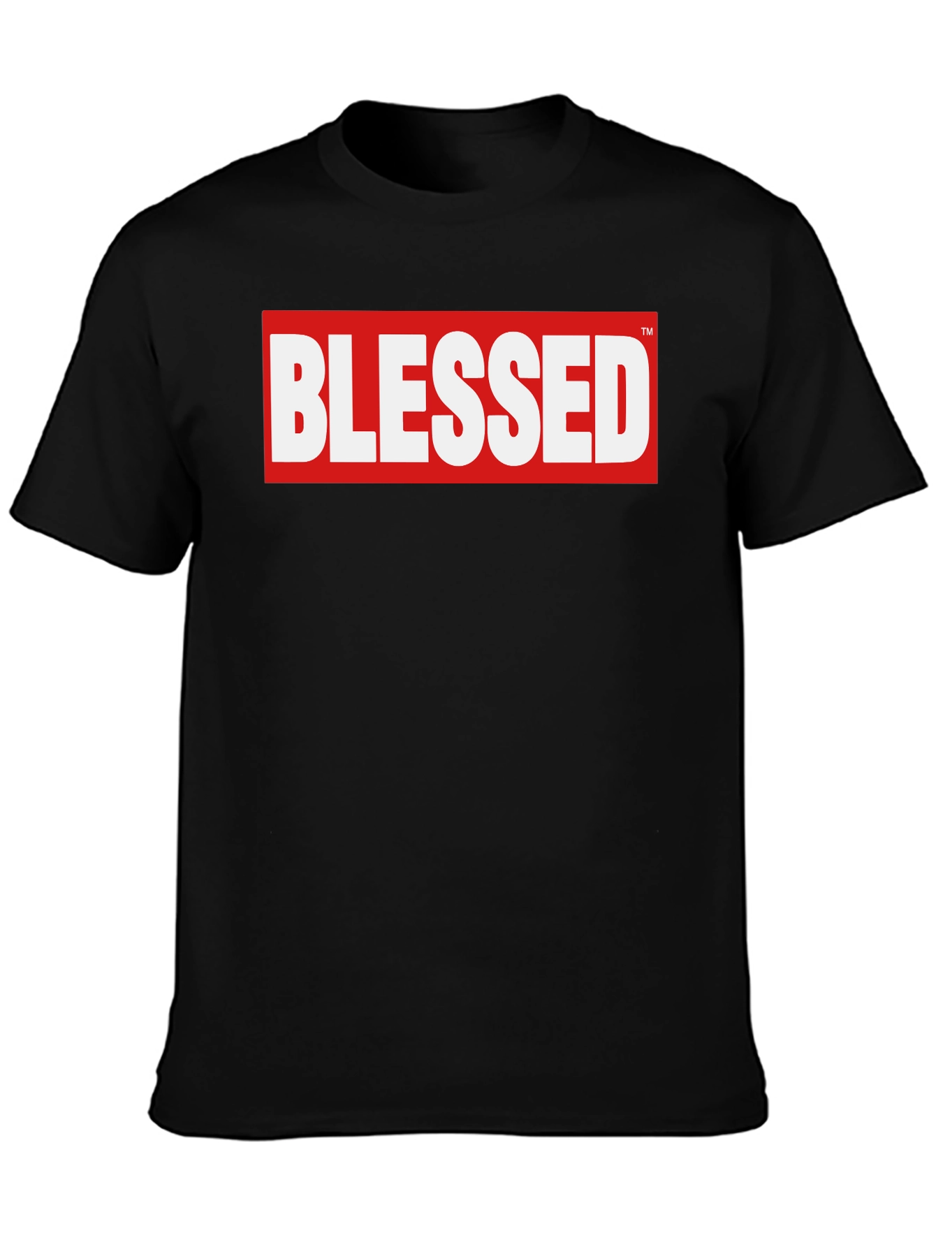 Black Blessed Graphic Tee - Stylish & Comfortable Cotton Blend view 3