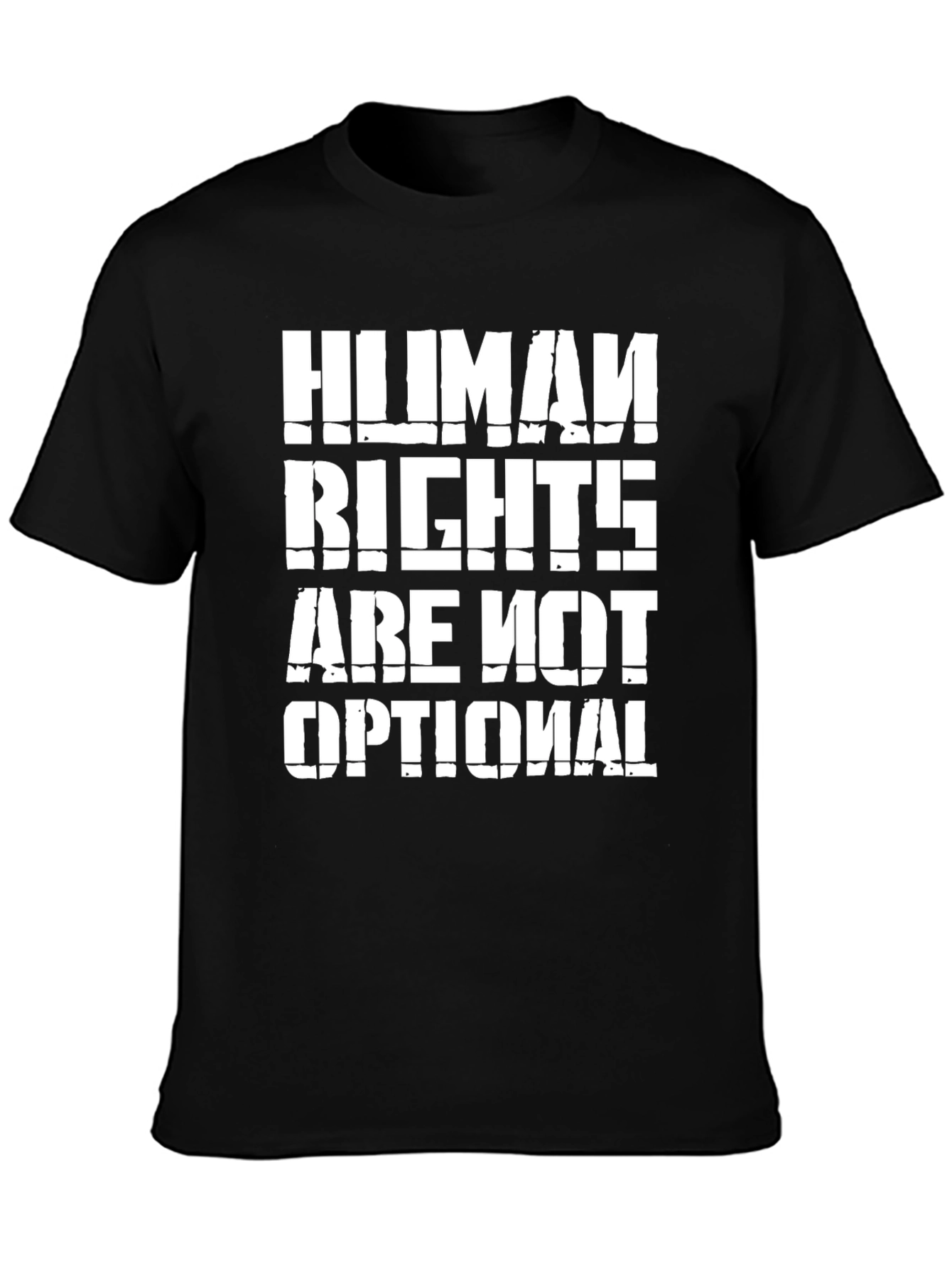 Black Human Rights Are Not Optional - Graphic Tee view 3