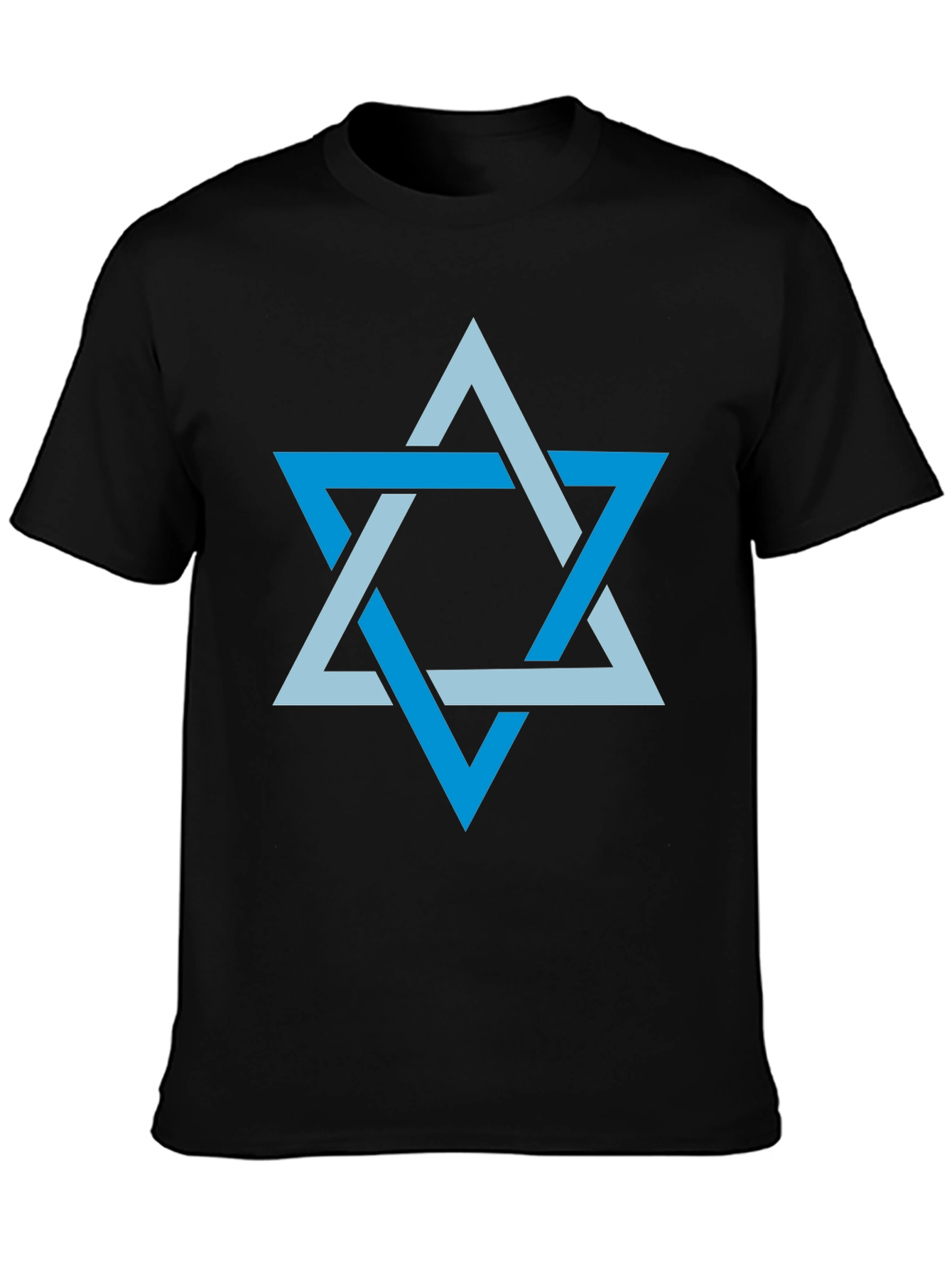 Black Star of David Men's Graphic T-Shirt view 3