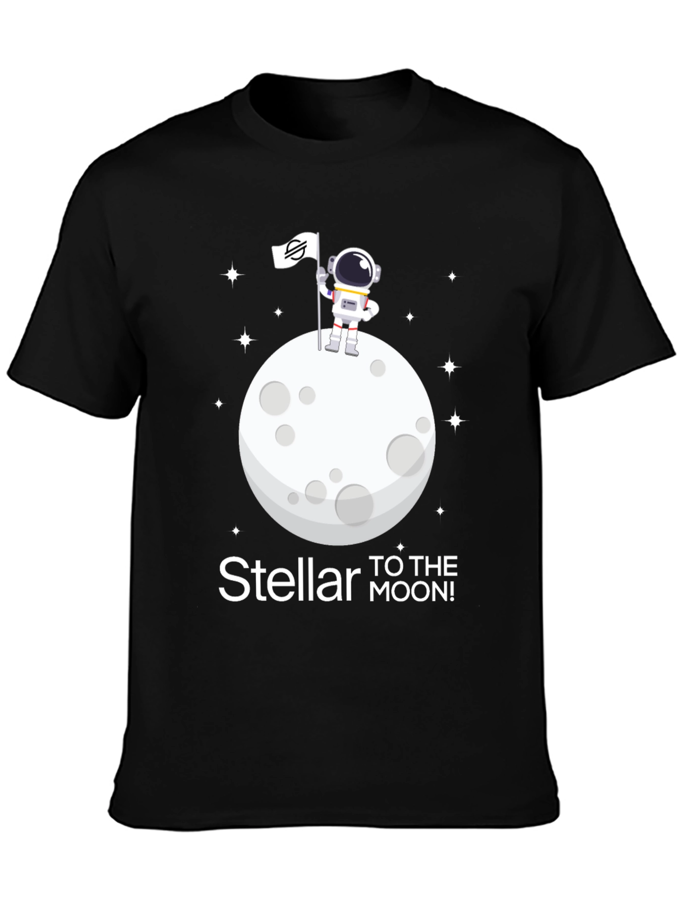 Black Stellar to the Moon T-Shirt view 3