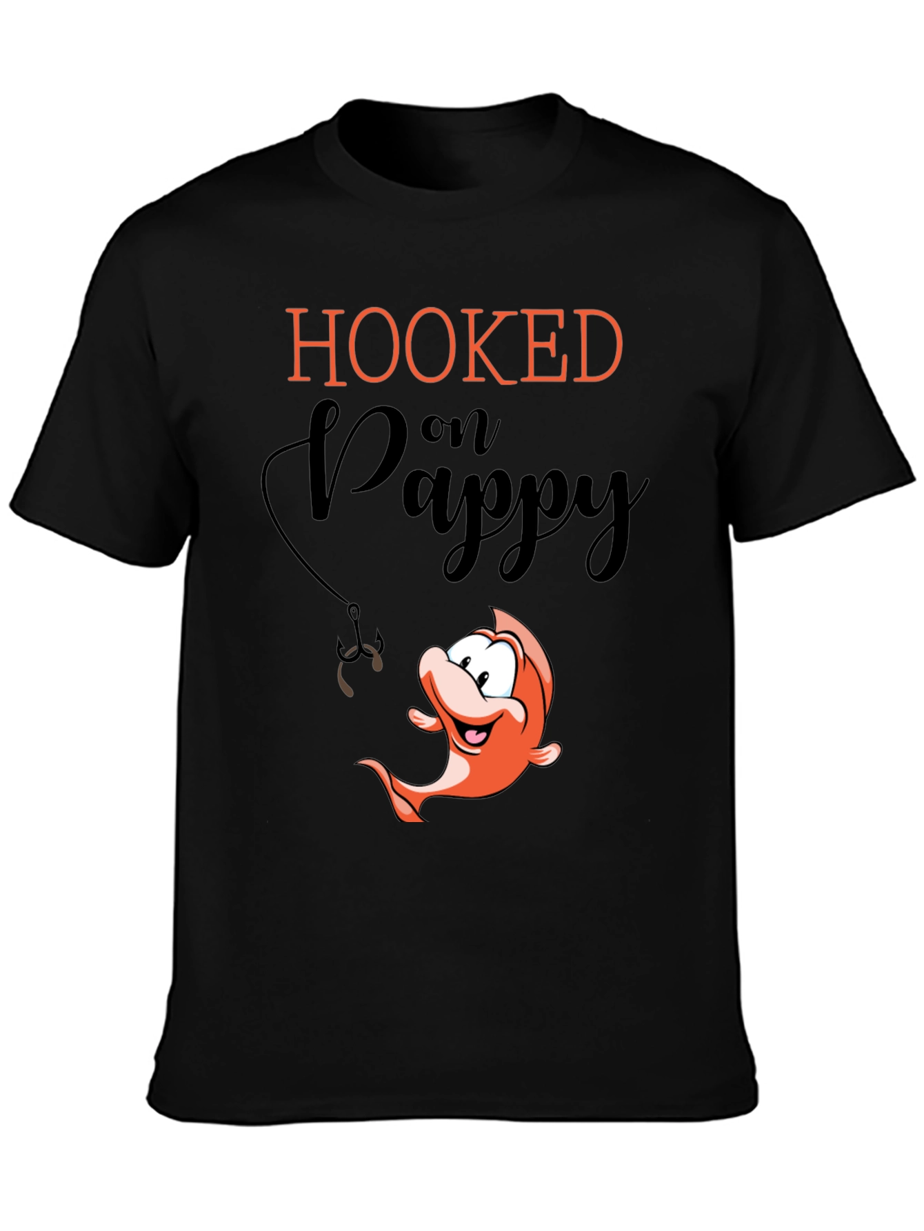 Black Hooked on Pappy Black T-Shirt view 3