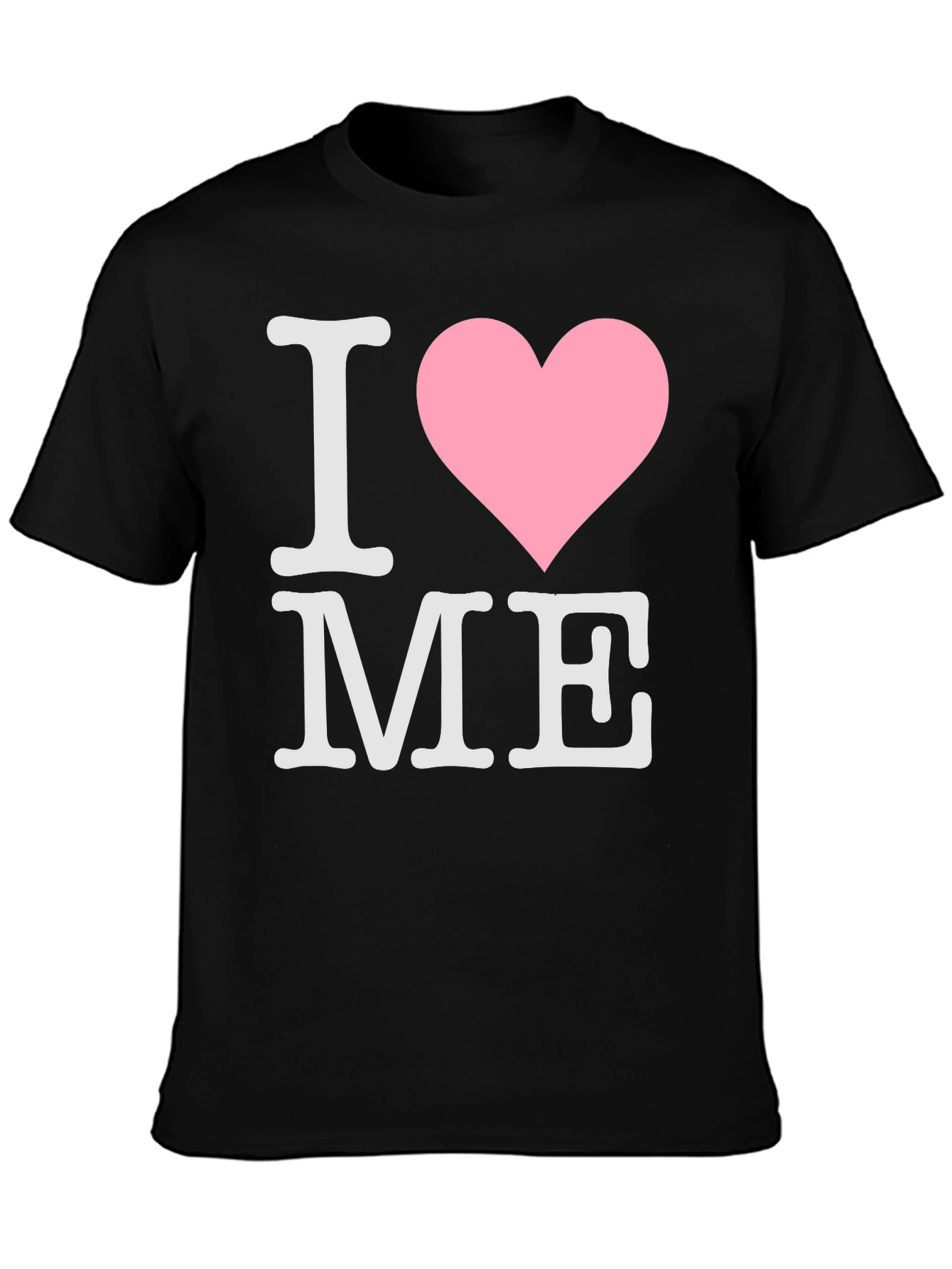 Black I Heart ME Graphic Tee - Black T-Shirt view 3