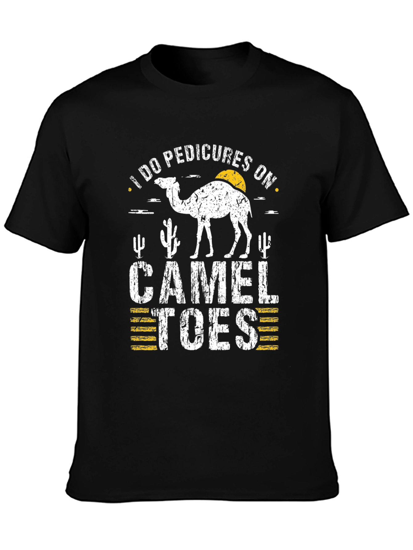 Black Funny "Camel Toes" Graphic Tee view 3