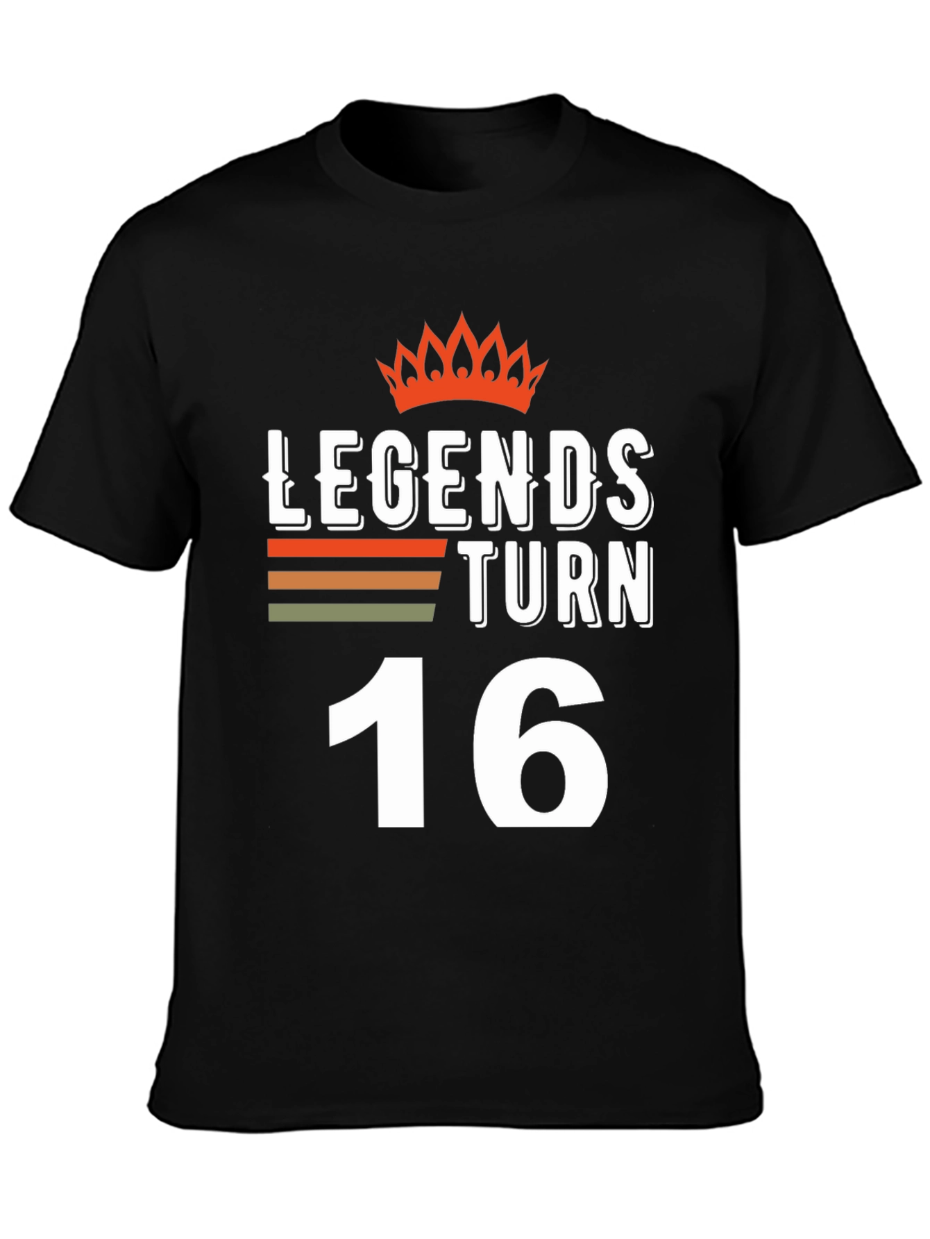 Black Legends Turn 16 Black T-Shirt view 3
