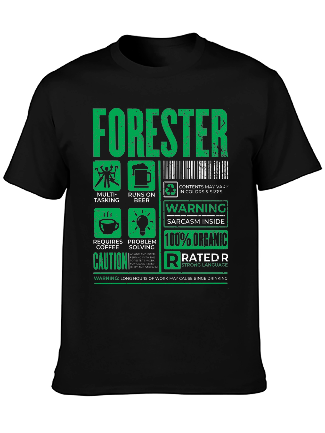 Black Forester Funny Job T-Shirt - Multi-Tasking, Runs on Beer! view 3