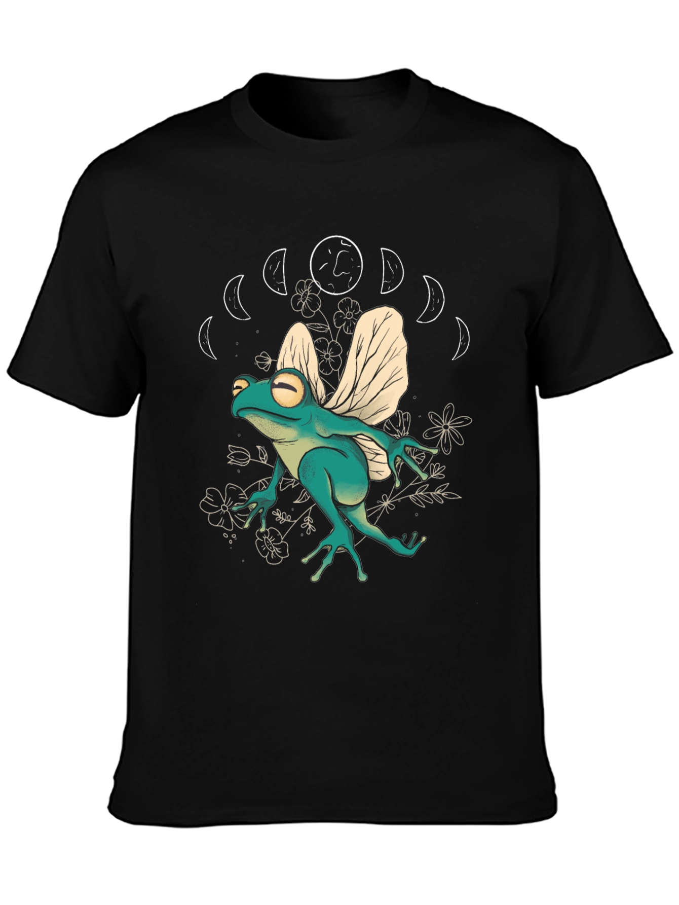 Black Frog with Wings T-Shirt view 3