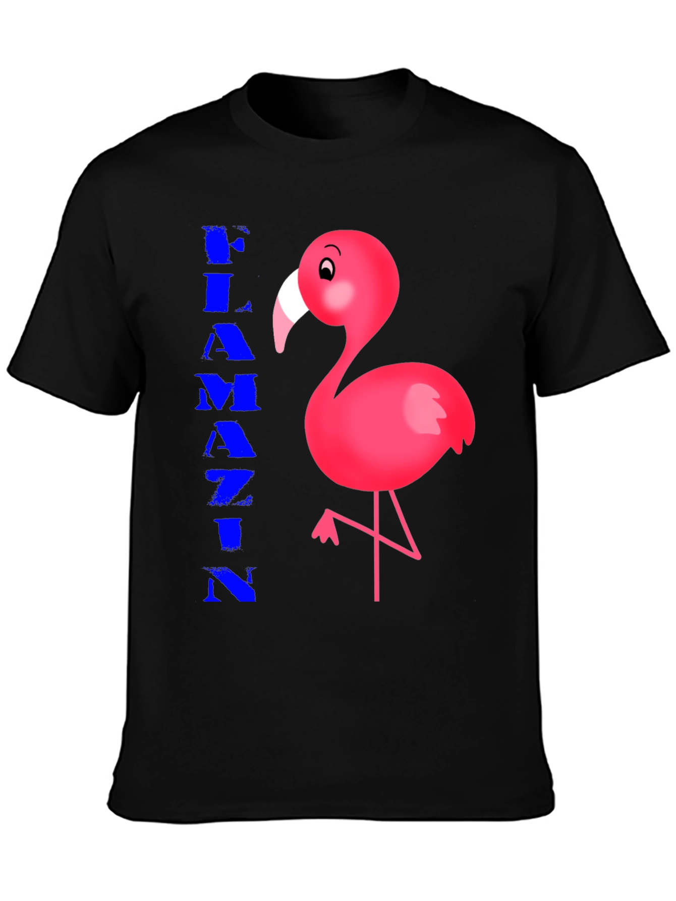 Black Flamin' Flamingo Graphic Tee - Stylish Cotton Comfort view 3
