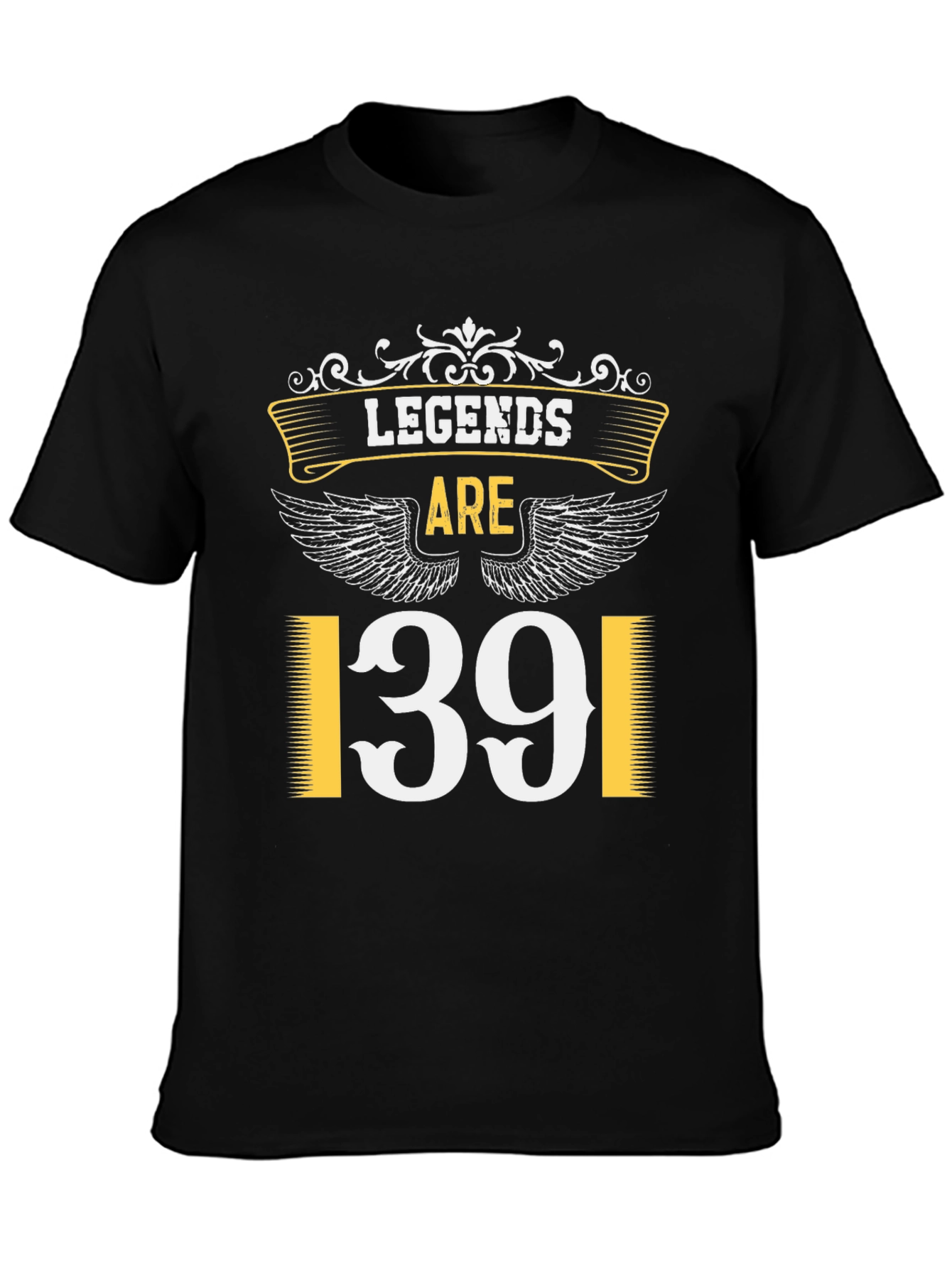 Black Legends Are 139 T-Shirt - Black view 3