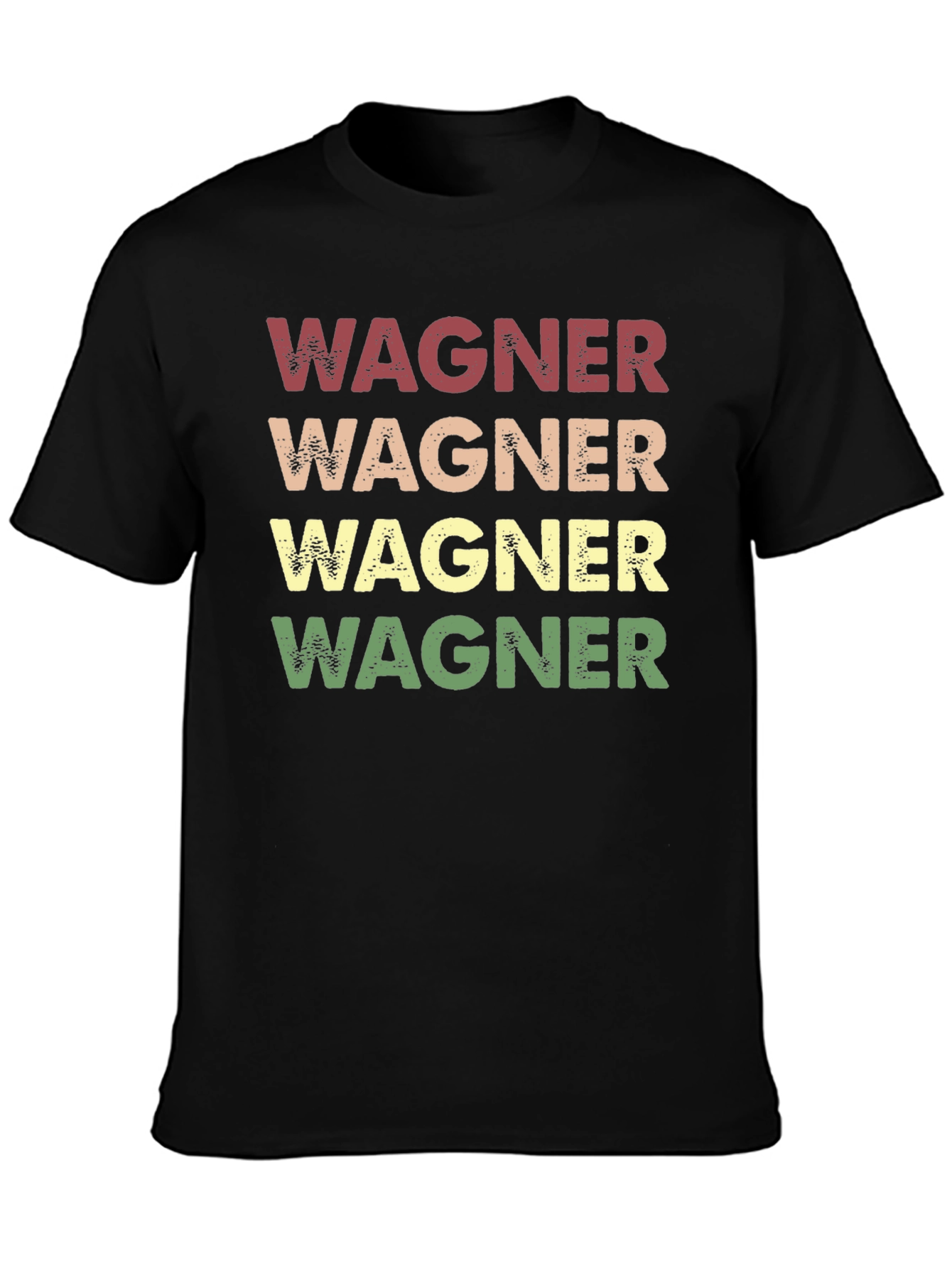 Black Wagner Retro T-Shirt view 3