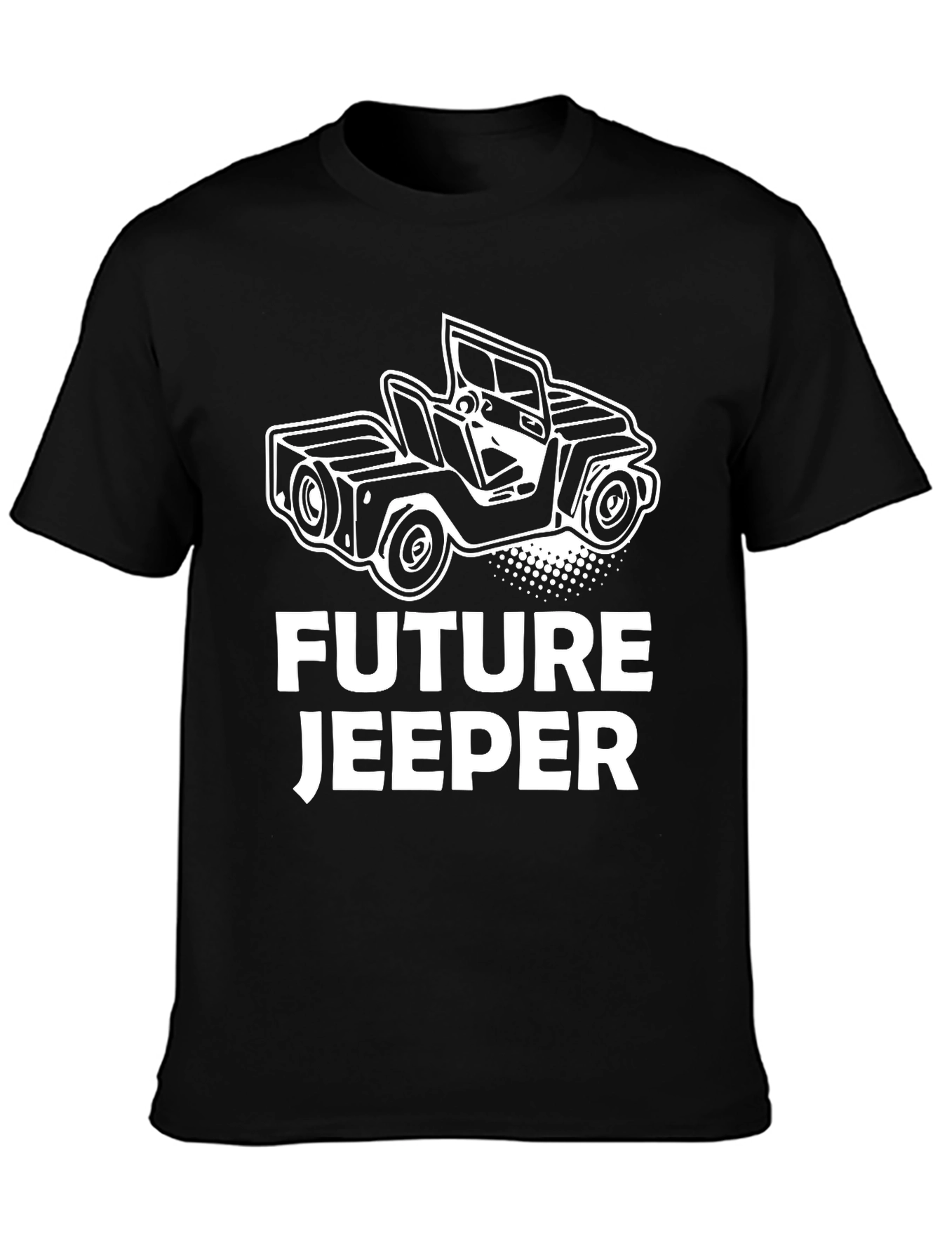 Black Future Jeeper Black T-Shirt - Car Enthusiast Apparel view 3