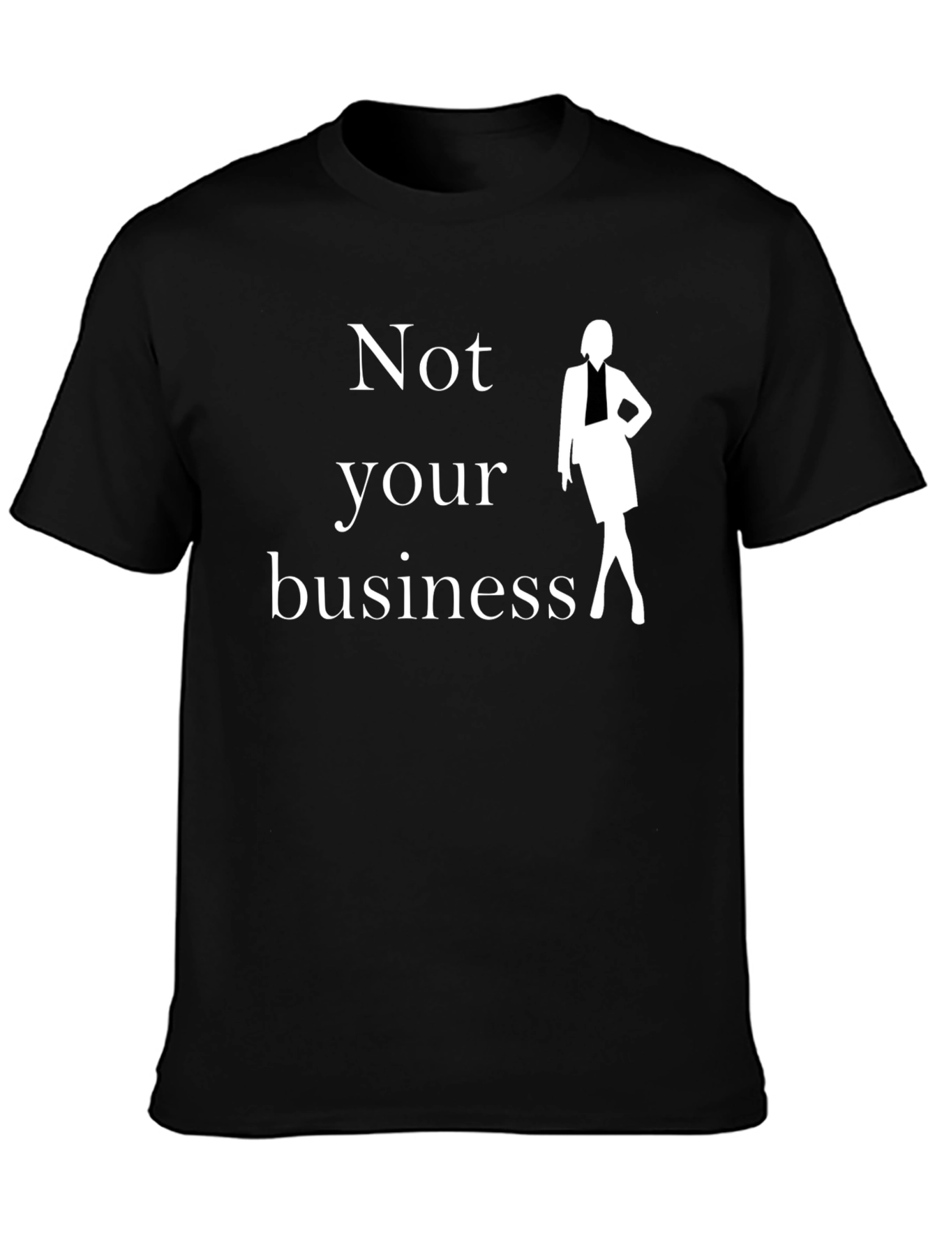 Black Not Your Business Graphic Tee - Sassy Style view 3