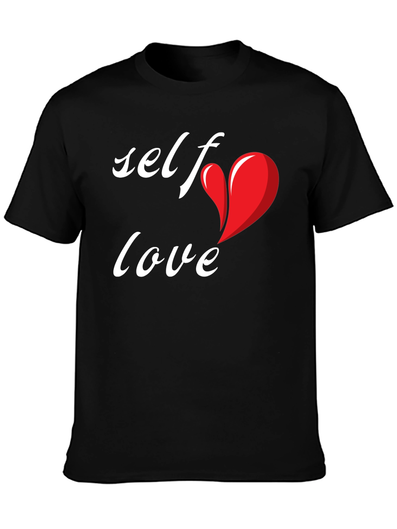 Black Self Love Black Graphic Tee - Express Yourself view 3