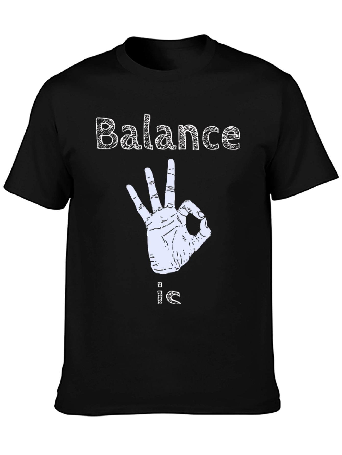 Black Balance is Okay T-Shirt view 3