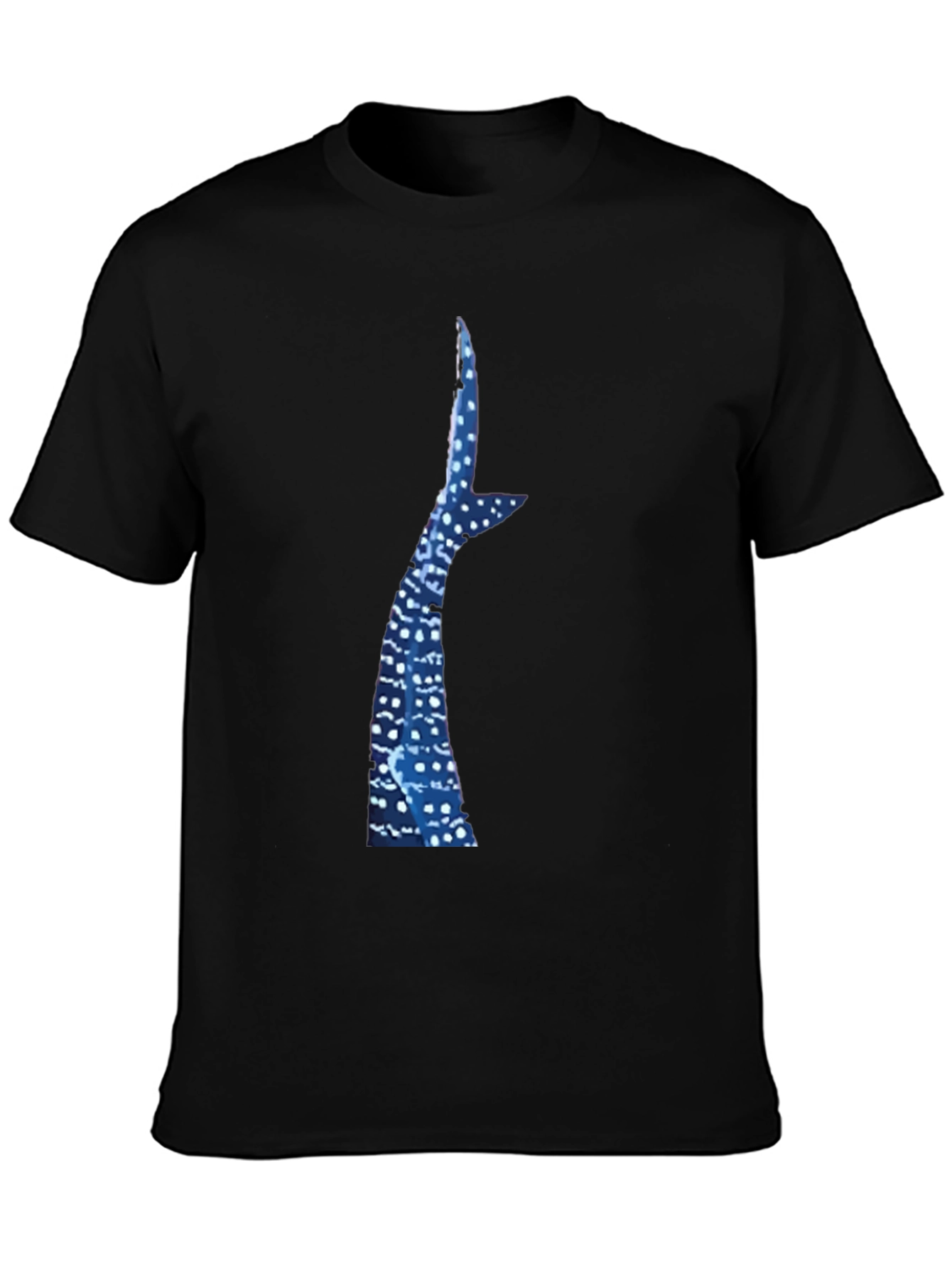 Black Whale Shark Tail T-Shirt - Marine Life Tee view 3