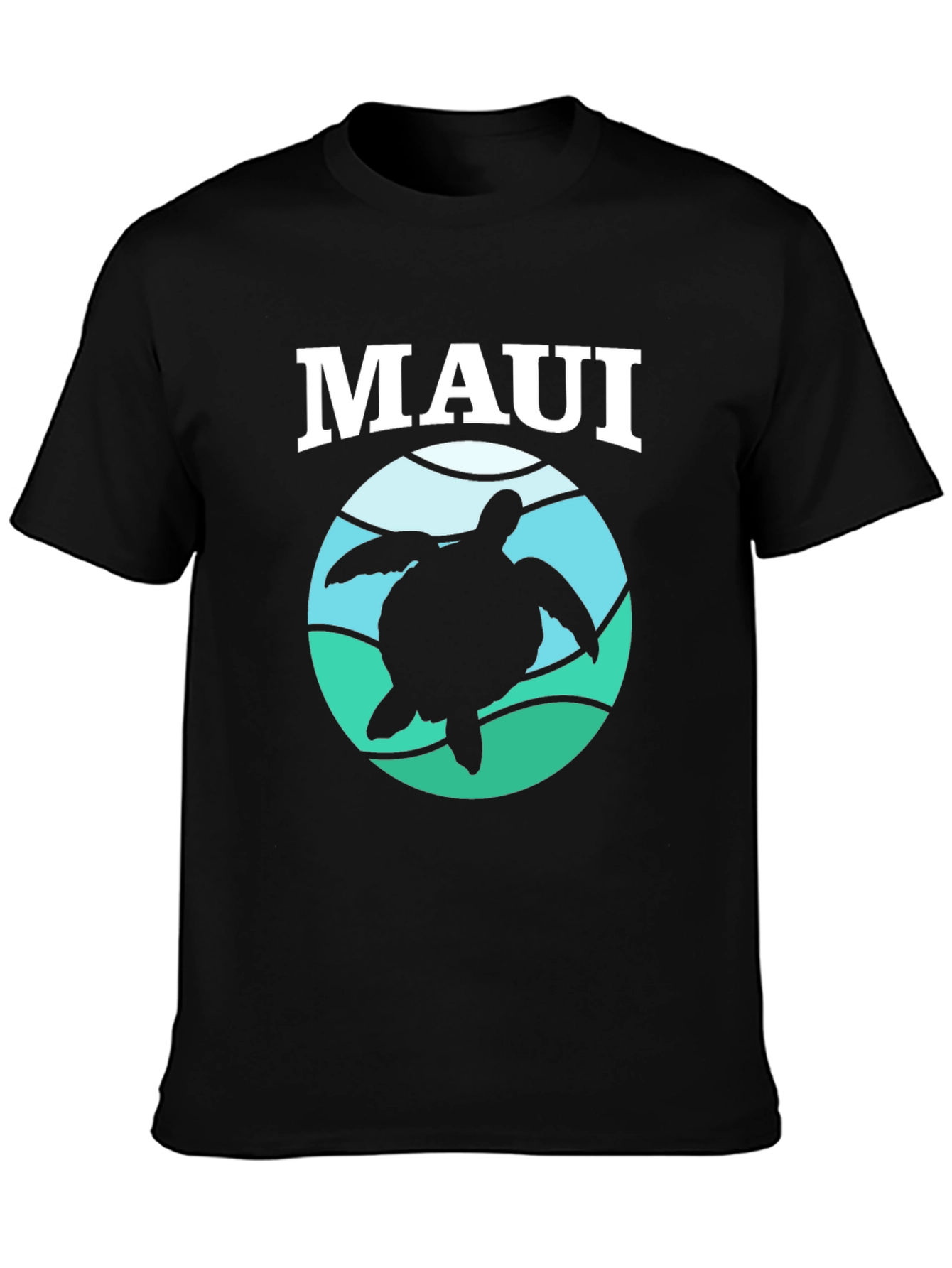 Black Maui Turtle Graphic Tee - Island Vibes view 3