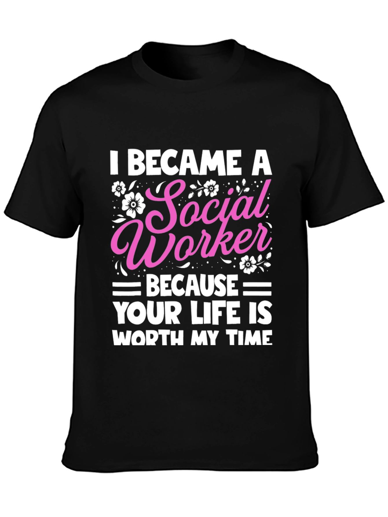Black Social Worker T-Shirt: Worth My Time view 3