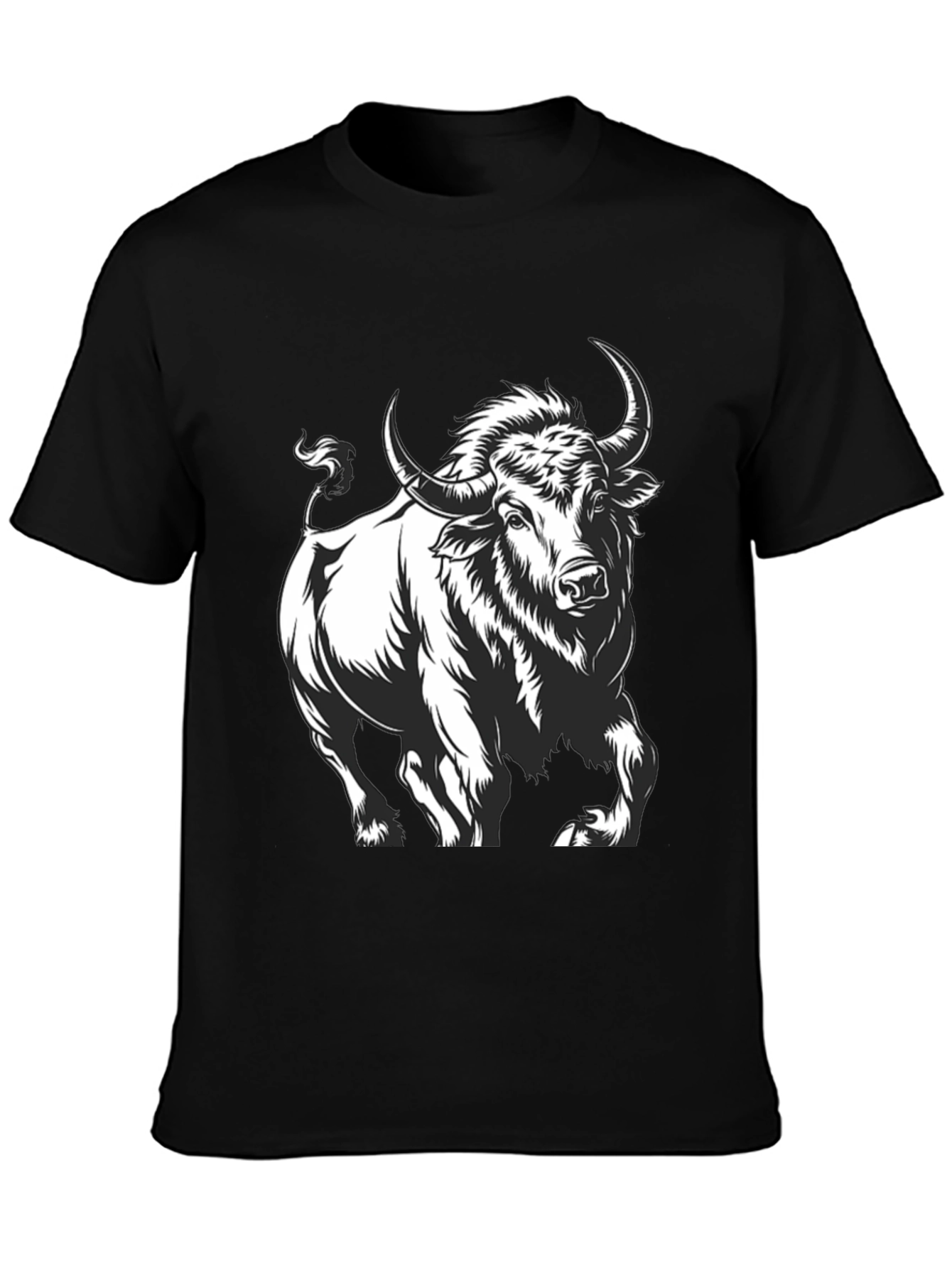Black Black Bull Graphic Tee - Bold & Stylish view 3