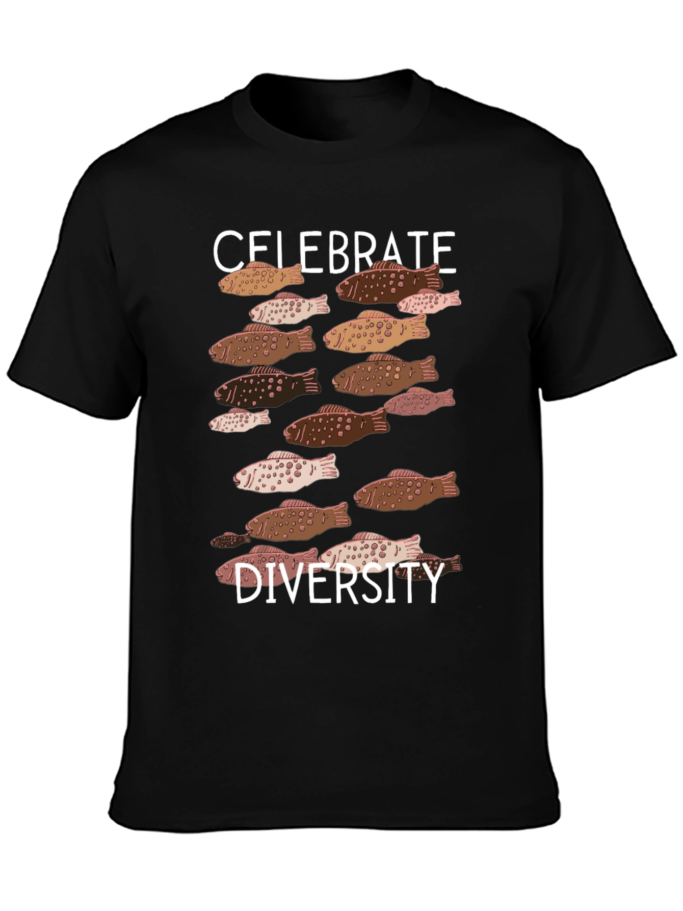 Black Celebrate Diversity Graphic Tee view 3