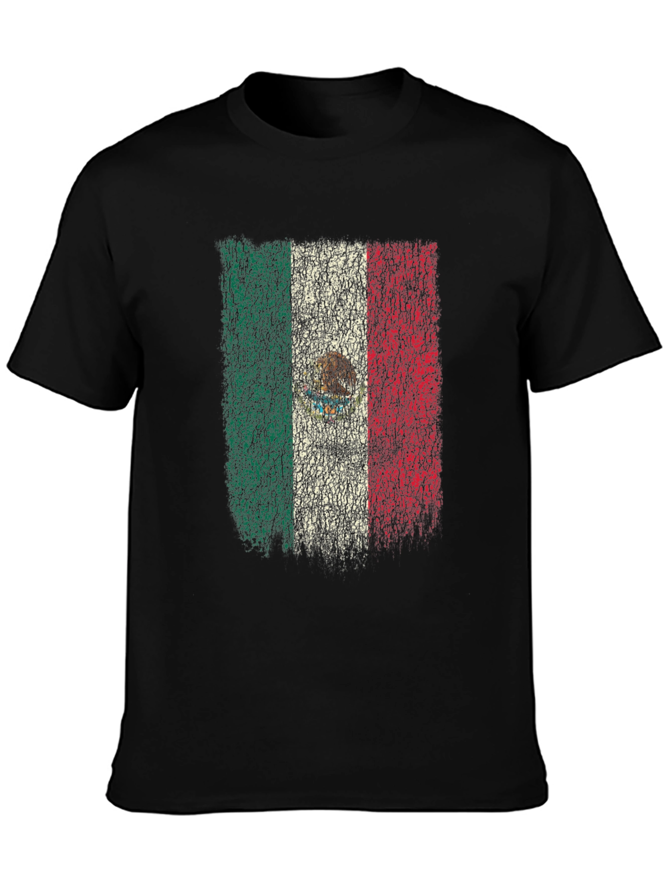 Mexico Flag T-Shirt - Distressed Graphic Tee - 3