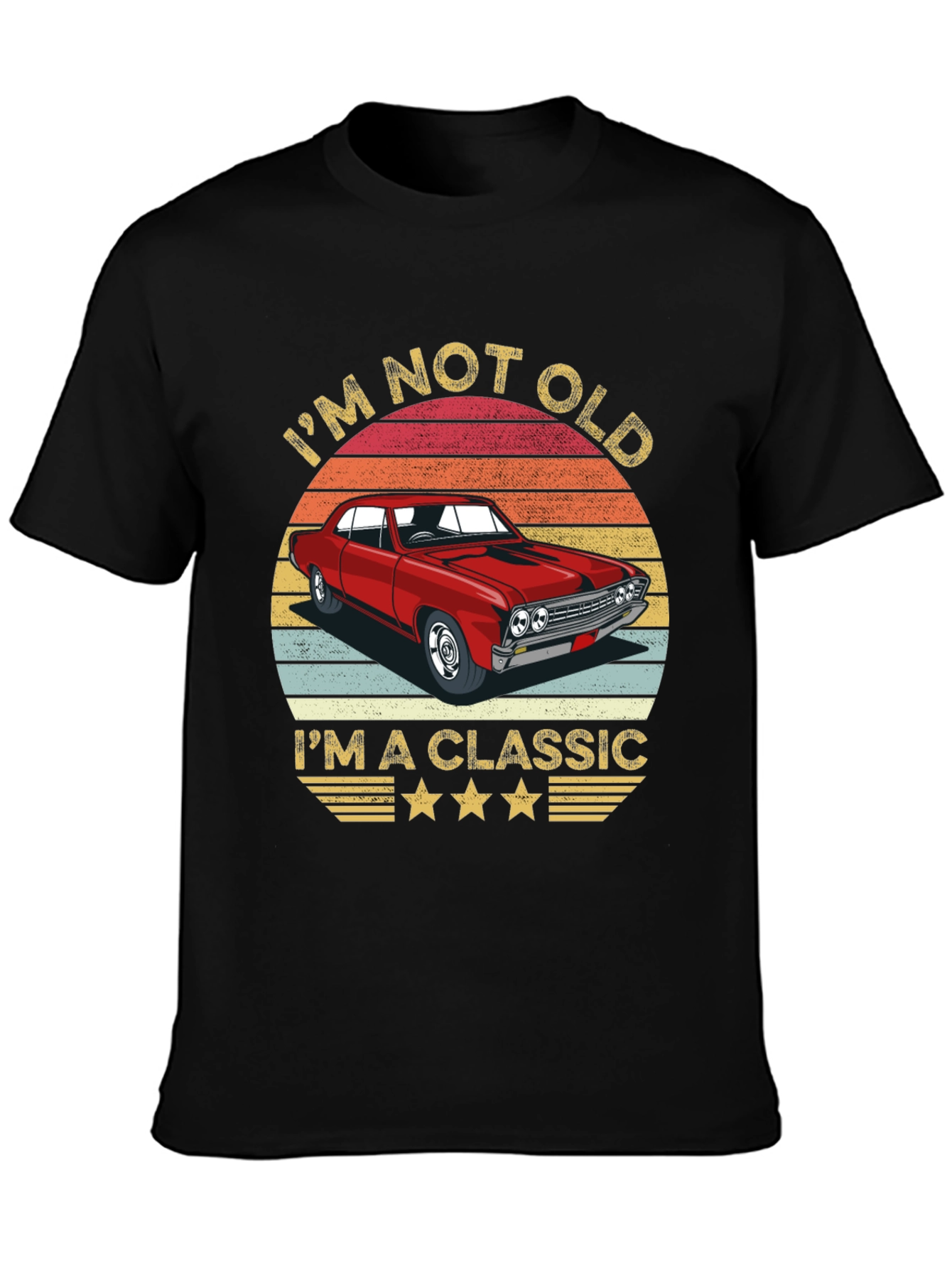 Black I'm Not Old I'm A Classic T-Shirt view 3