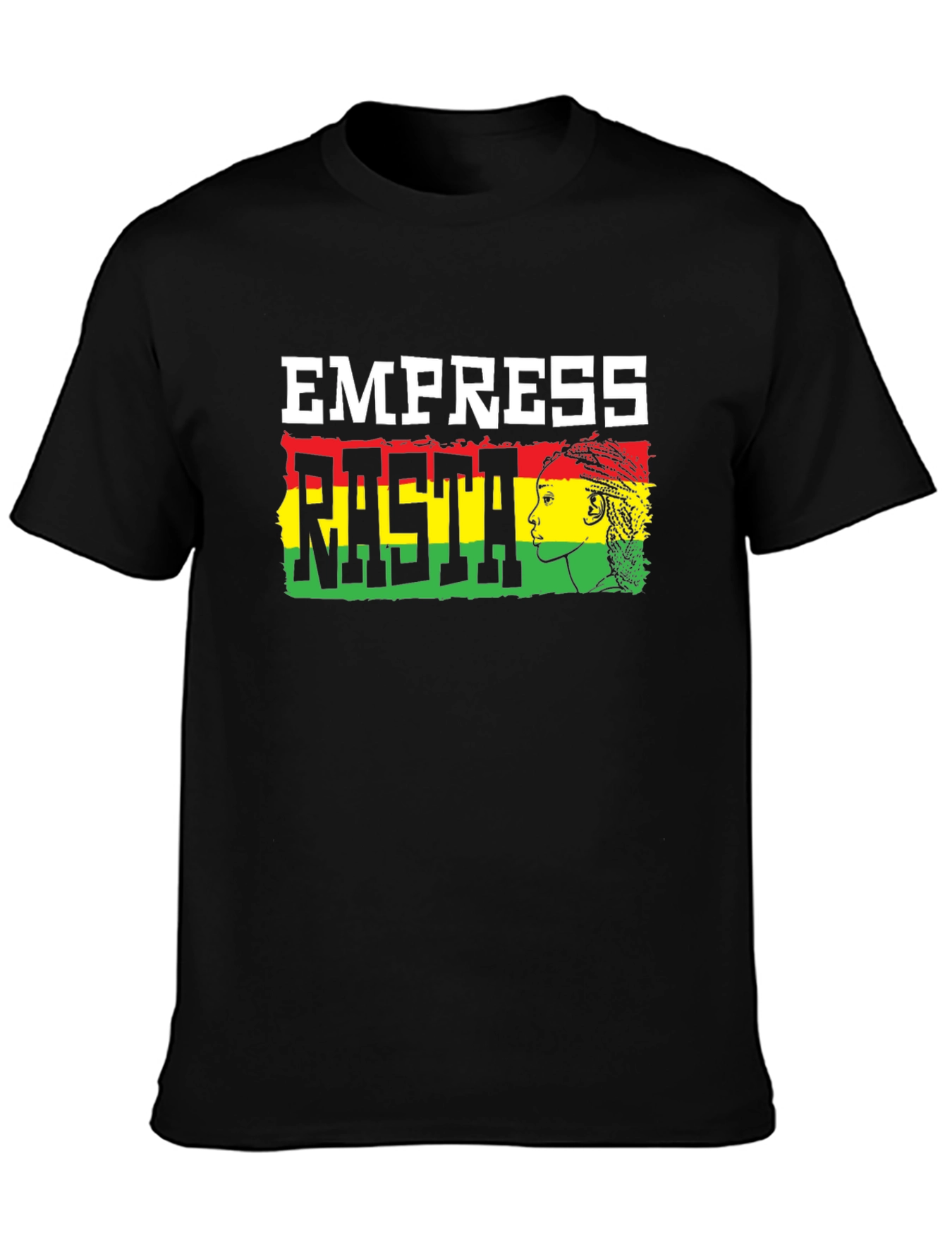 Black Empress Rasta Graphic T-Shirt view 3
