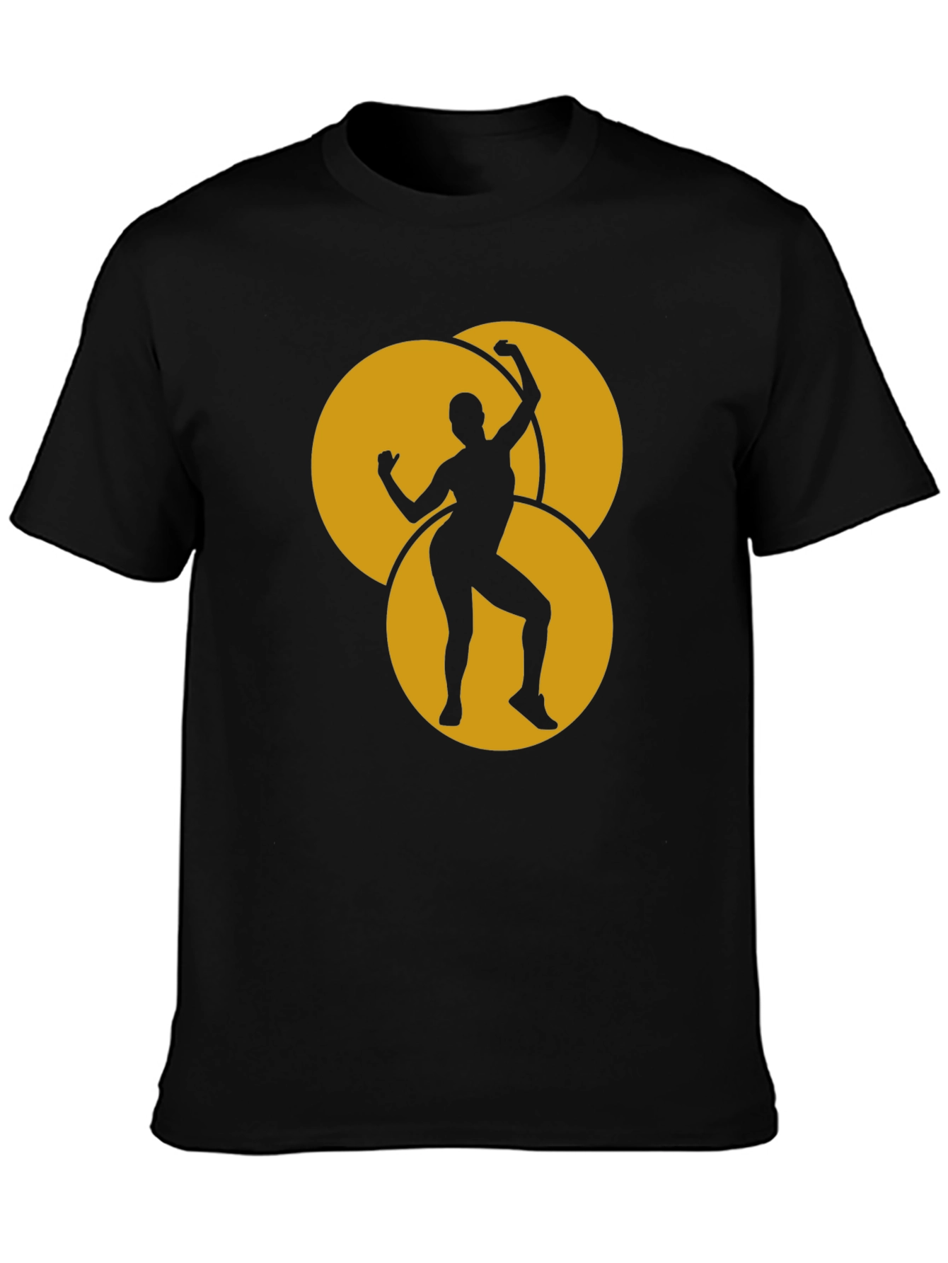 Black Dancing Woman Graphic Tee view 3