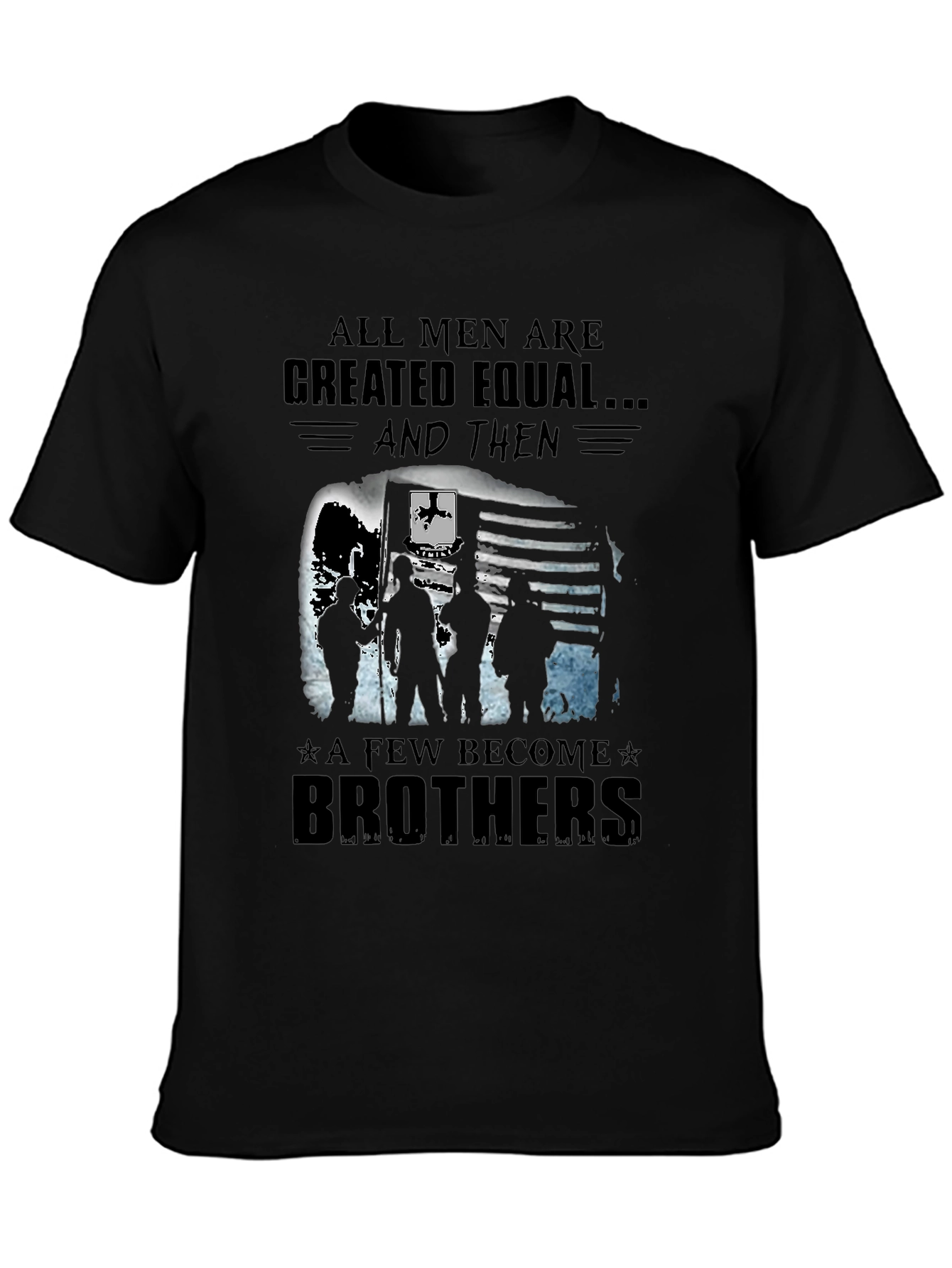 Black Brotherhood Graphic Tee - All Men Created Equal view 3