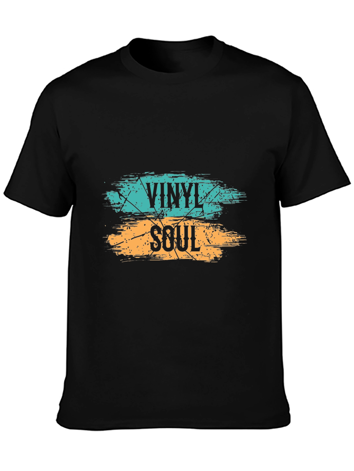 Black Vinyl Soul Graphic Tee - Stylish Music Lover Shirt view 3