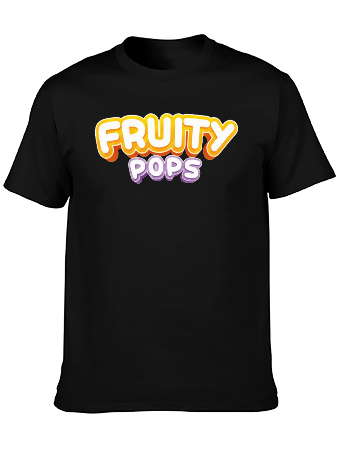 Black Fruity Pops Graphic Tee - Fun Casual Style view 3