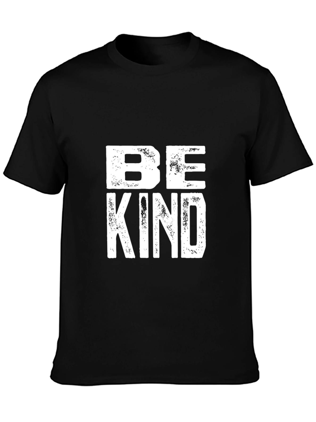 Black Be Kind Graphic Tee - Black Cotton Blend view 3